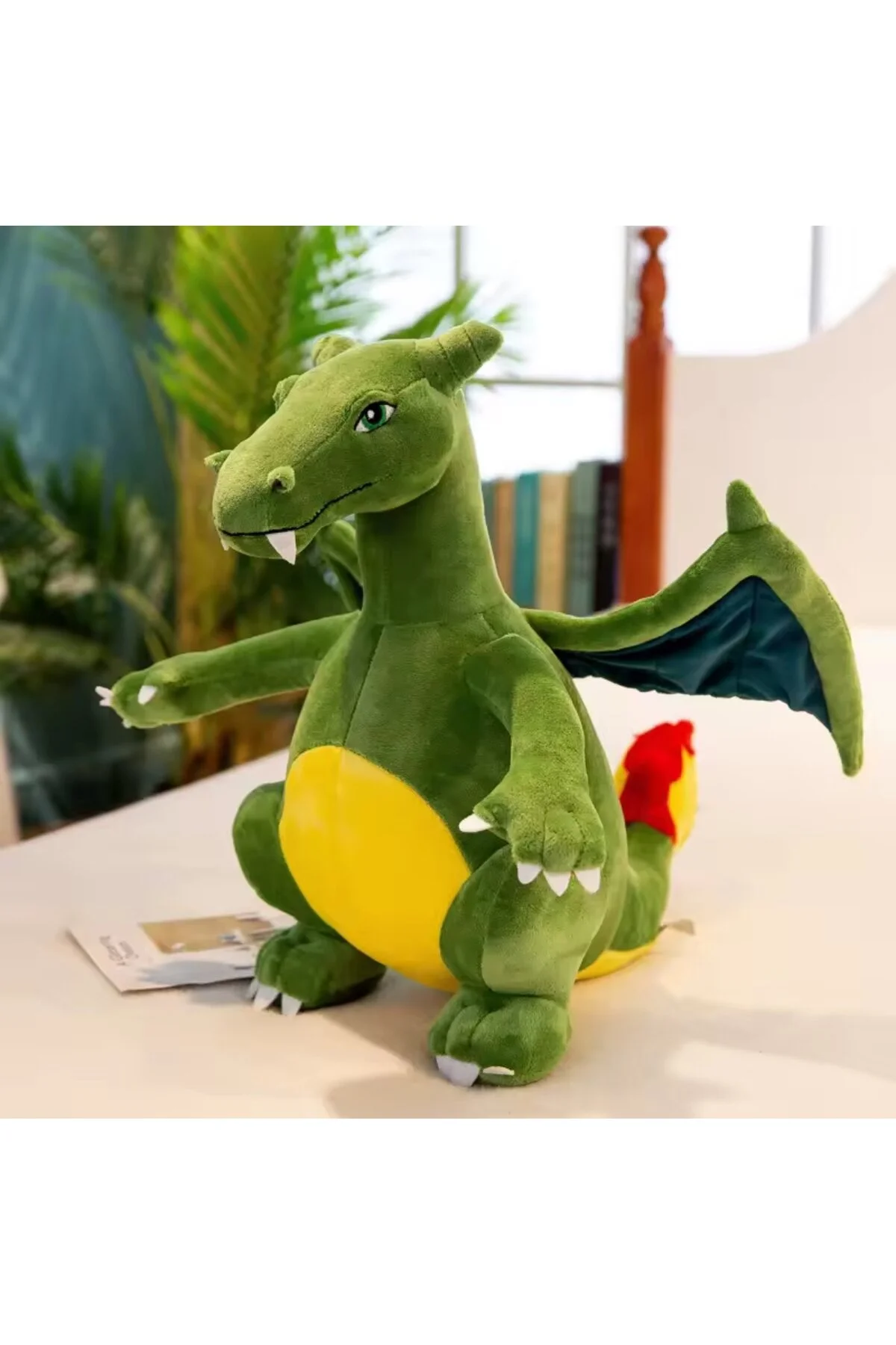 اسباب بازی های پشمی POKEMON CHARIZARD PLASH TOY 25CM FIGUR GREEN DRAGON NB market