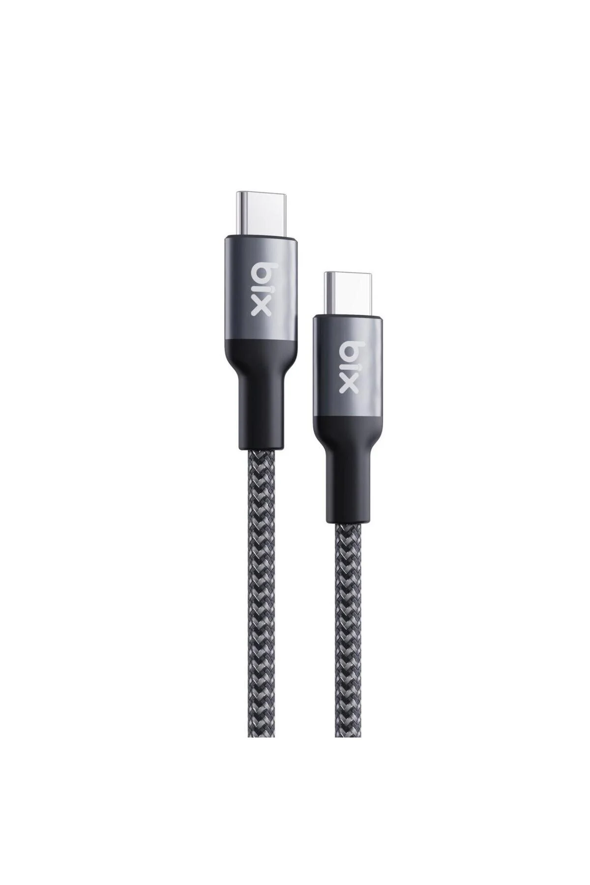 شارژر TYPE C به 480MBPS USB IF دارای گواهینامه بافته شده و کابل داده 1.8 متر Bix