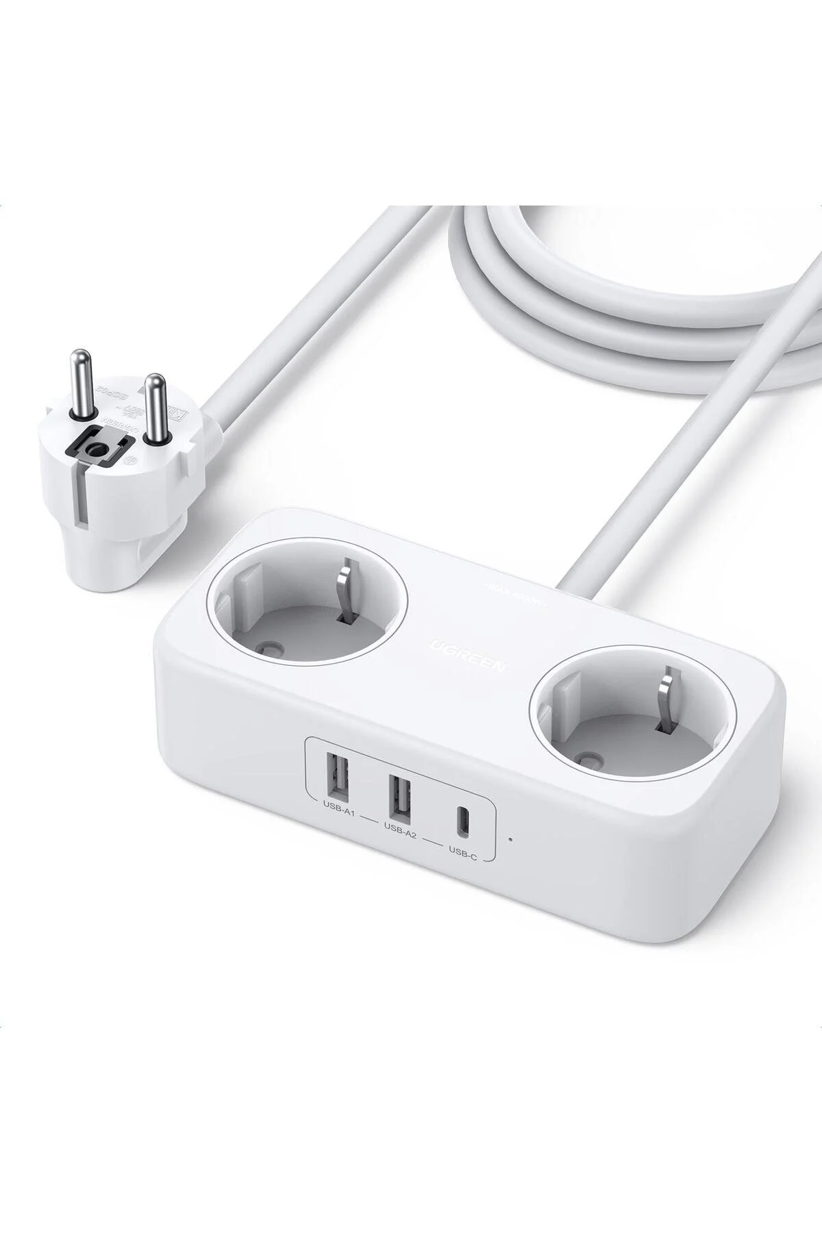کابل تمدید پریز گروهی TYPE C USB خروجی 2 FLOW GROUP SOCKET 1.8 متر Ugreen