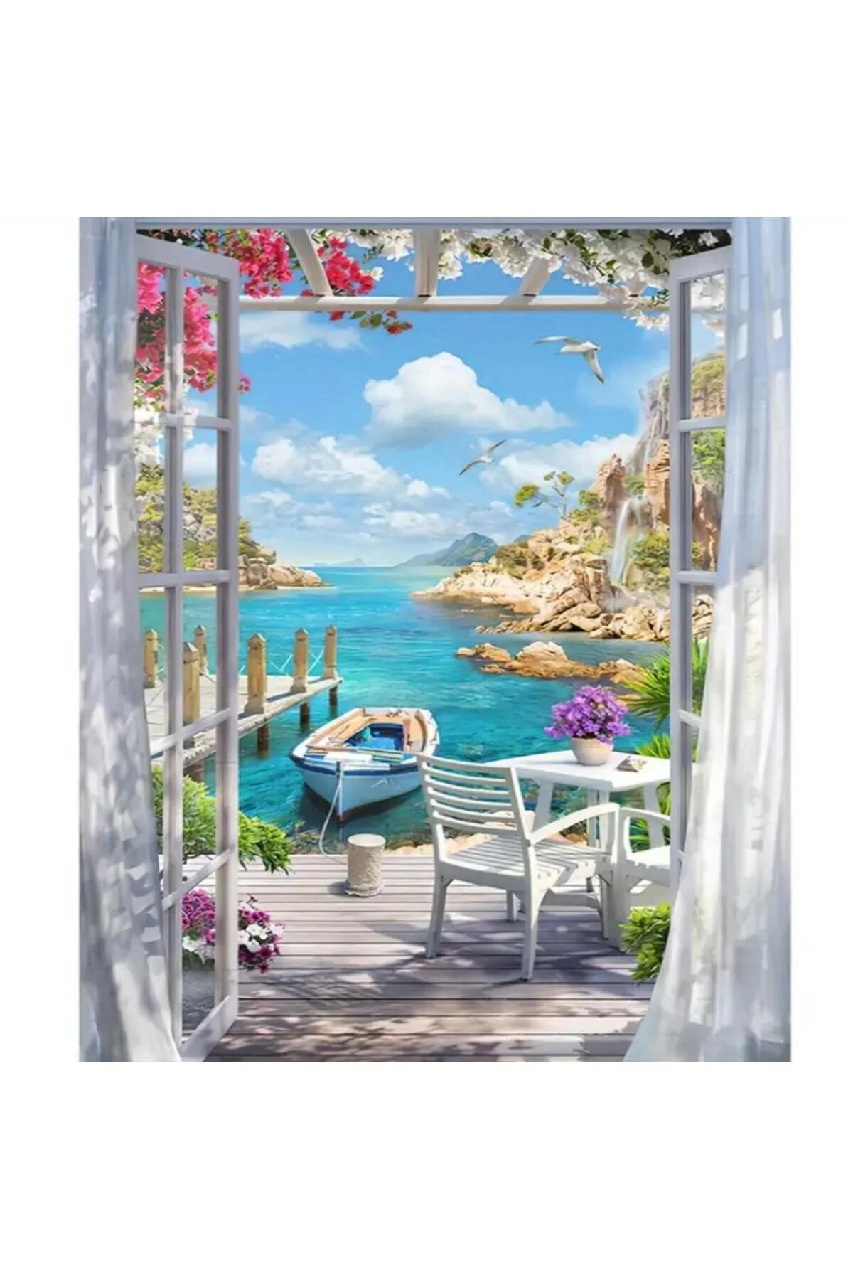 پازل کیت ملیله موزاییک پردازش سنگ مهره الماس 5D STONE 50X40CM GC87425 OZN AKSESUAR