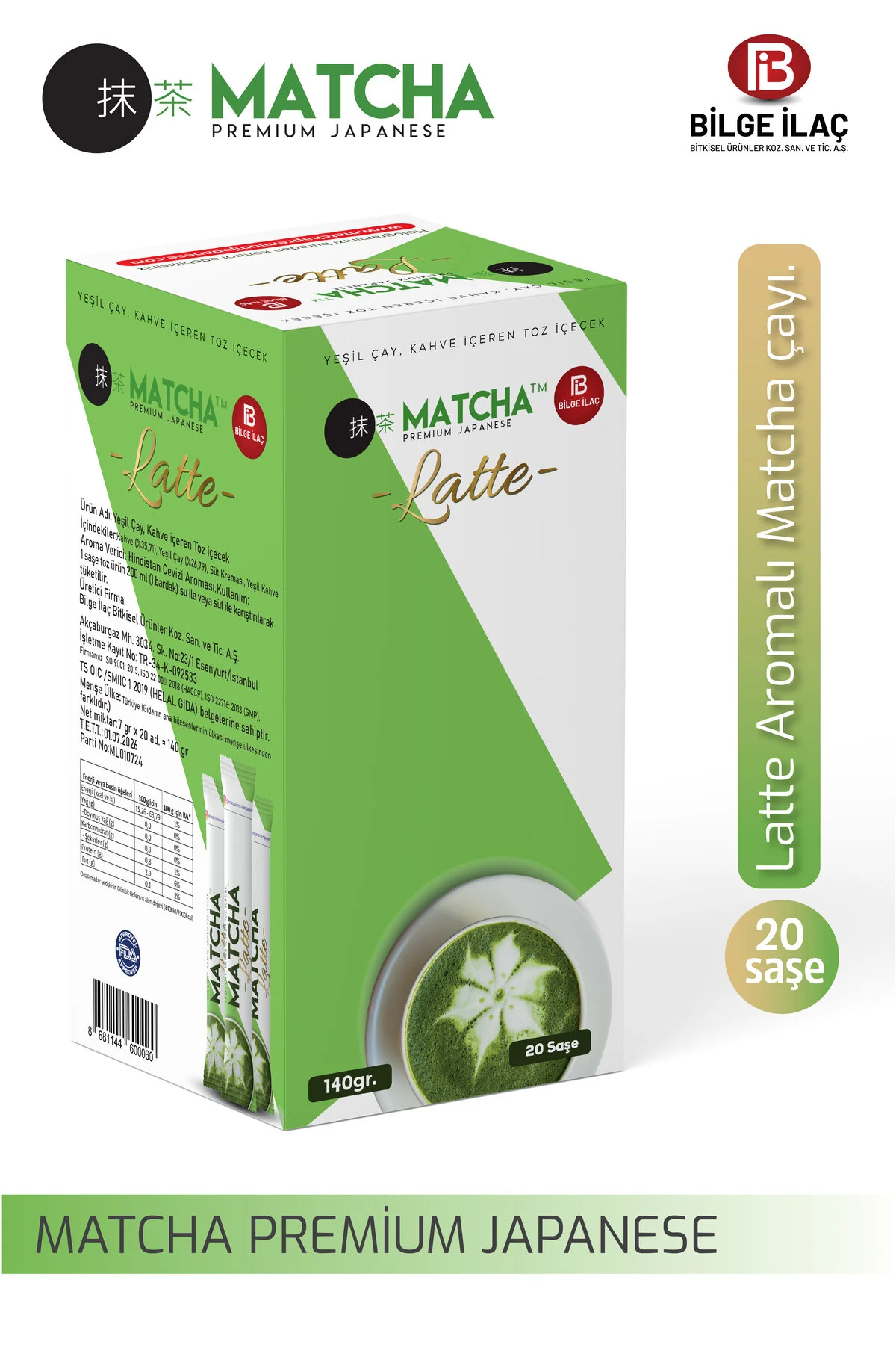 سایر دمنوش های گیاهی ماتا اورجینال Bilge İlaç Matcha Premium Japanese
