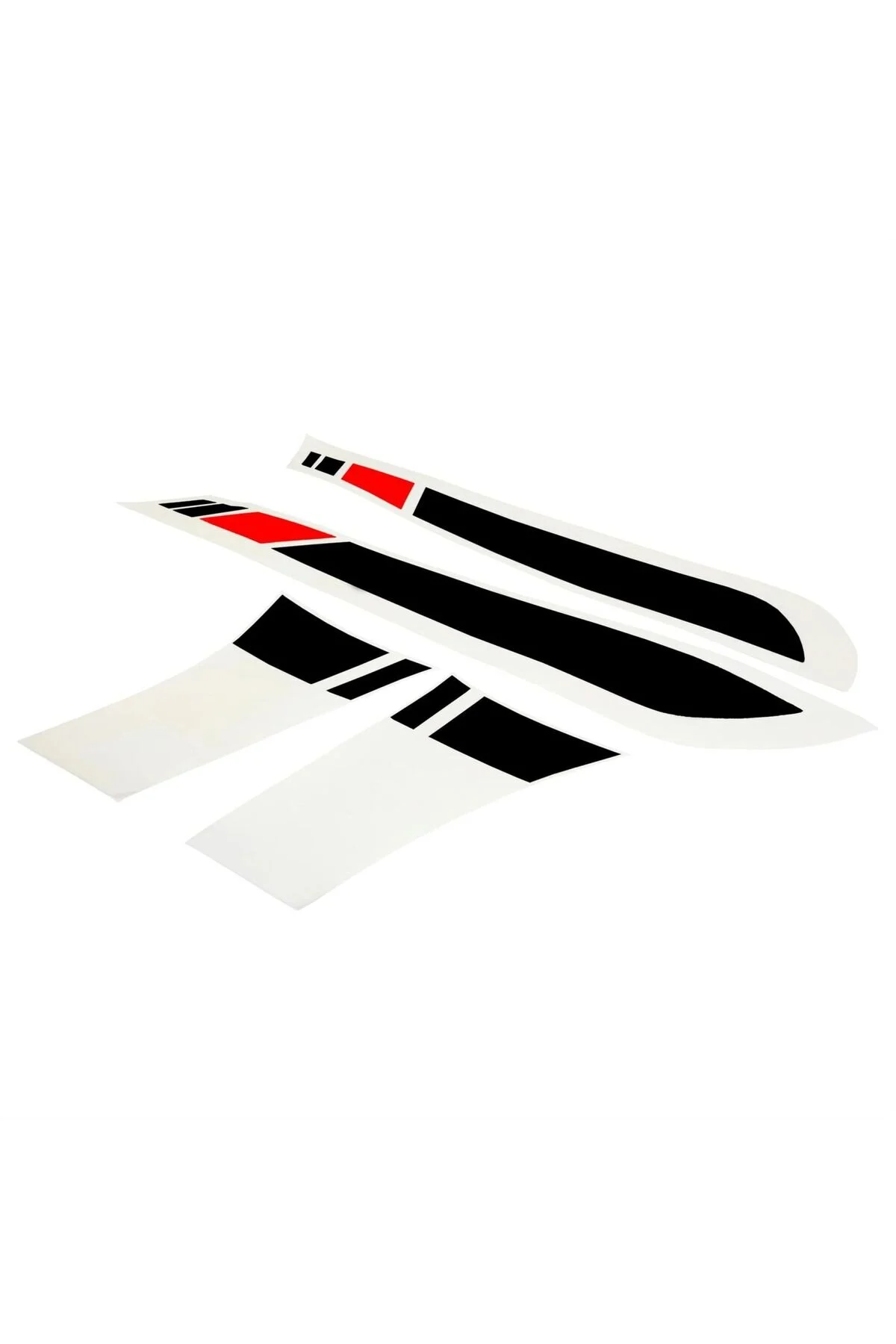 برچسب آرم و نوار شبرنگ مشکی سیاه موتور Sprint Sport Sticker Set Piaggio قرمز وسپا Vespa
