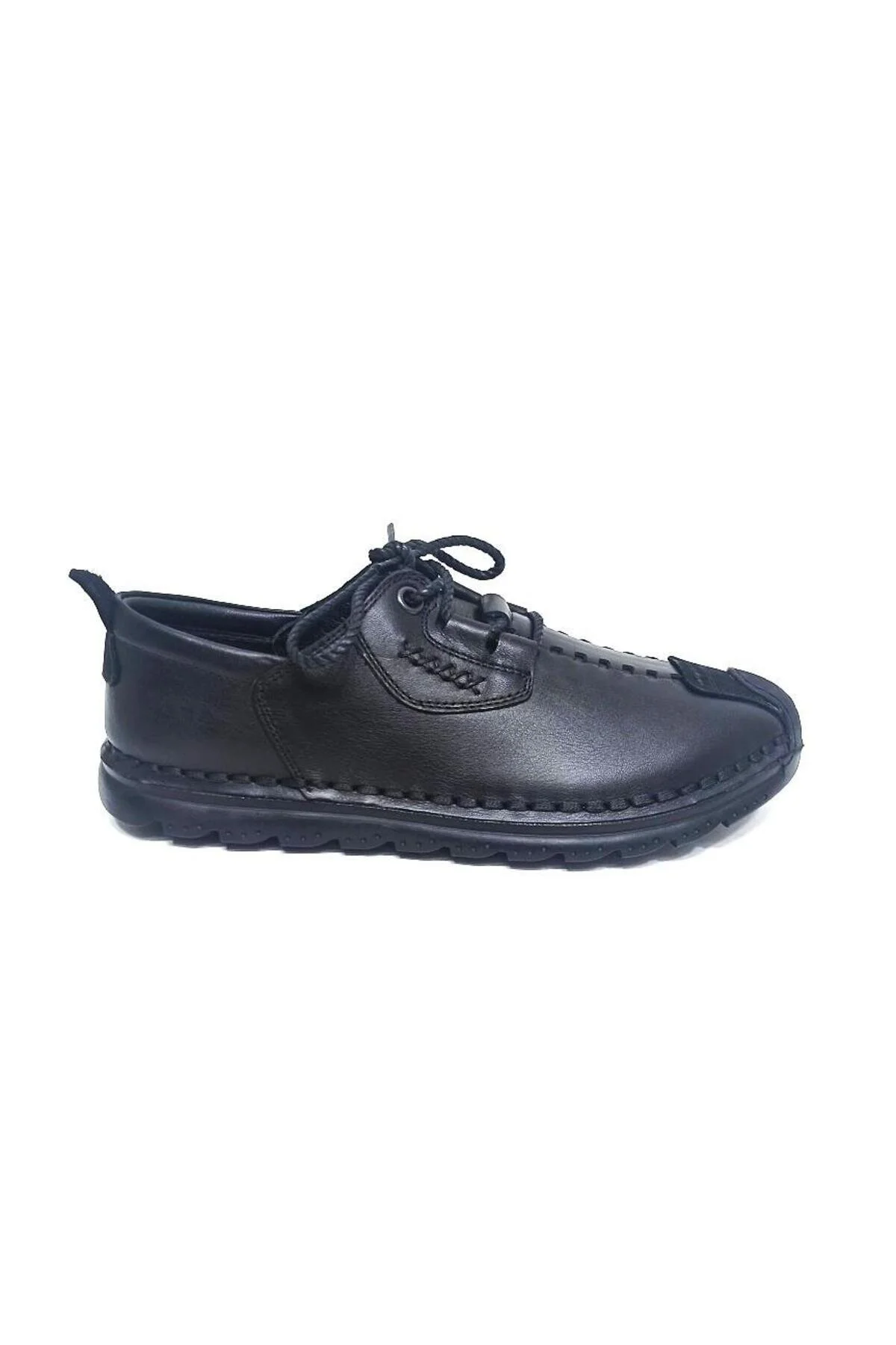 کفش کژوال روزانه مشکی مردانه JF 9860 اصلی چرمی SEWING ULTRA COMFORT قابل انعطاف جیمز فرانکو JAMES FRANCO