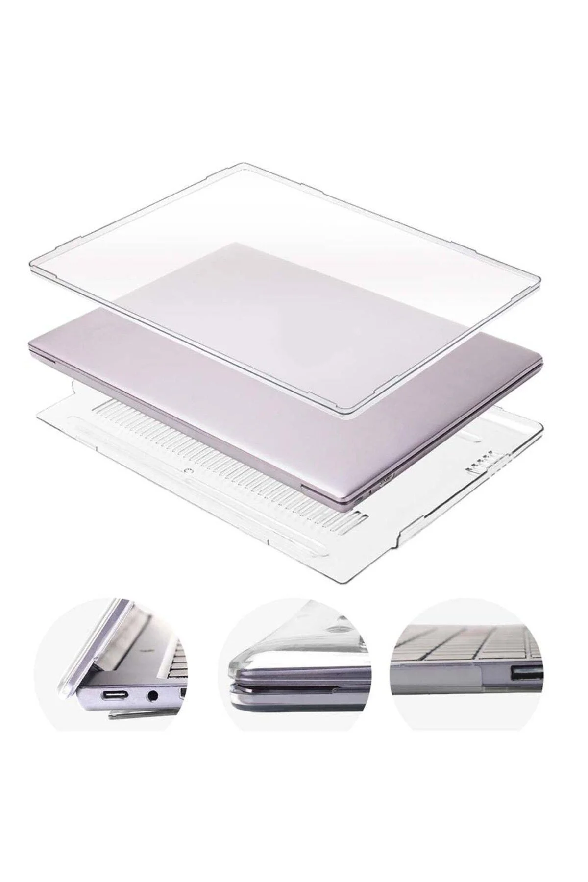کاور تبلت محافظ روی جلد شفاف کریستالی سازگار HUAWEI MATEBOOK 14 Techmaster