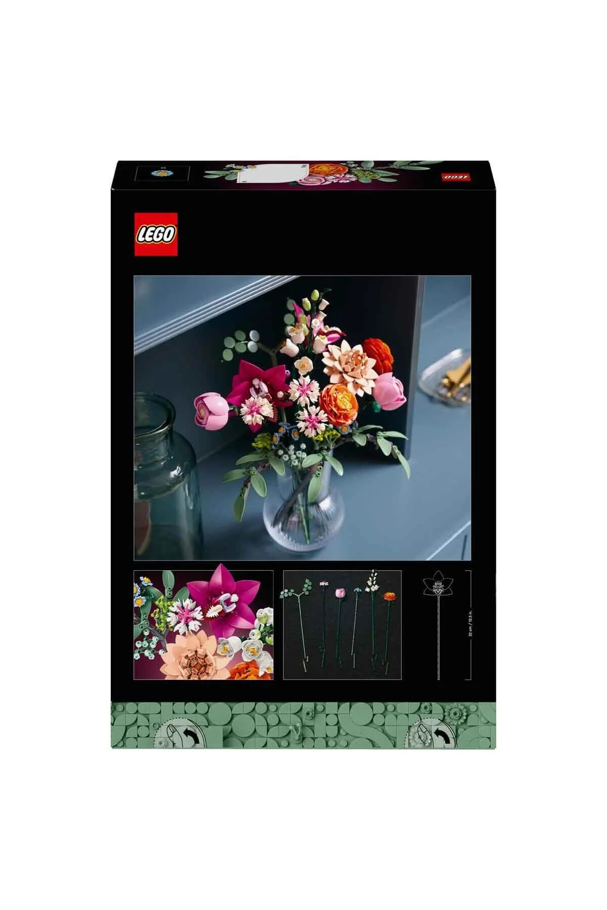 ست ساخت گل های تزئینی Botanicals مدل 10342 مناسب بزرگسالان لگو Lego
