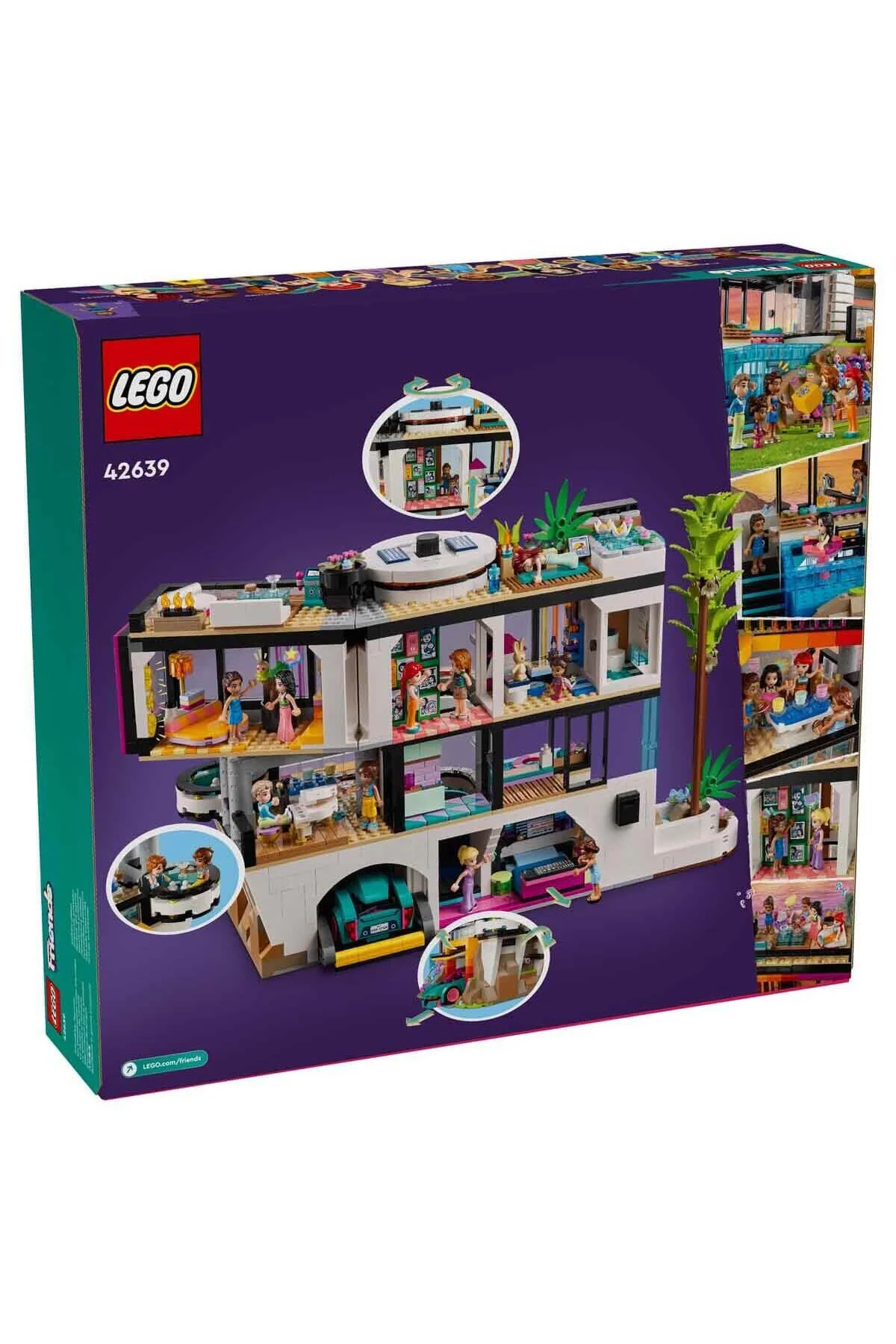 لگو و اسباب بازی های ساخت محور FRIENDS ANDREA'S MODERN LODGE 42639 11 MI برای کودکان نوجوانان 14 سال به بالا اورجینال LEGO