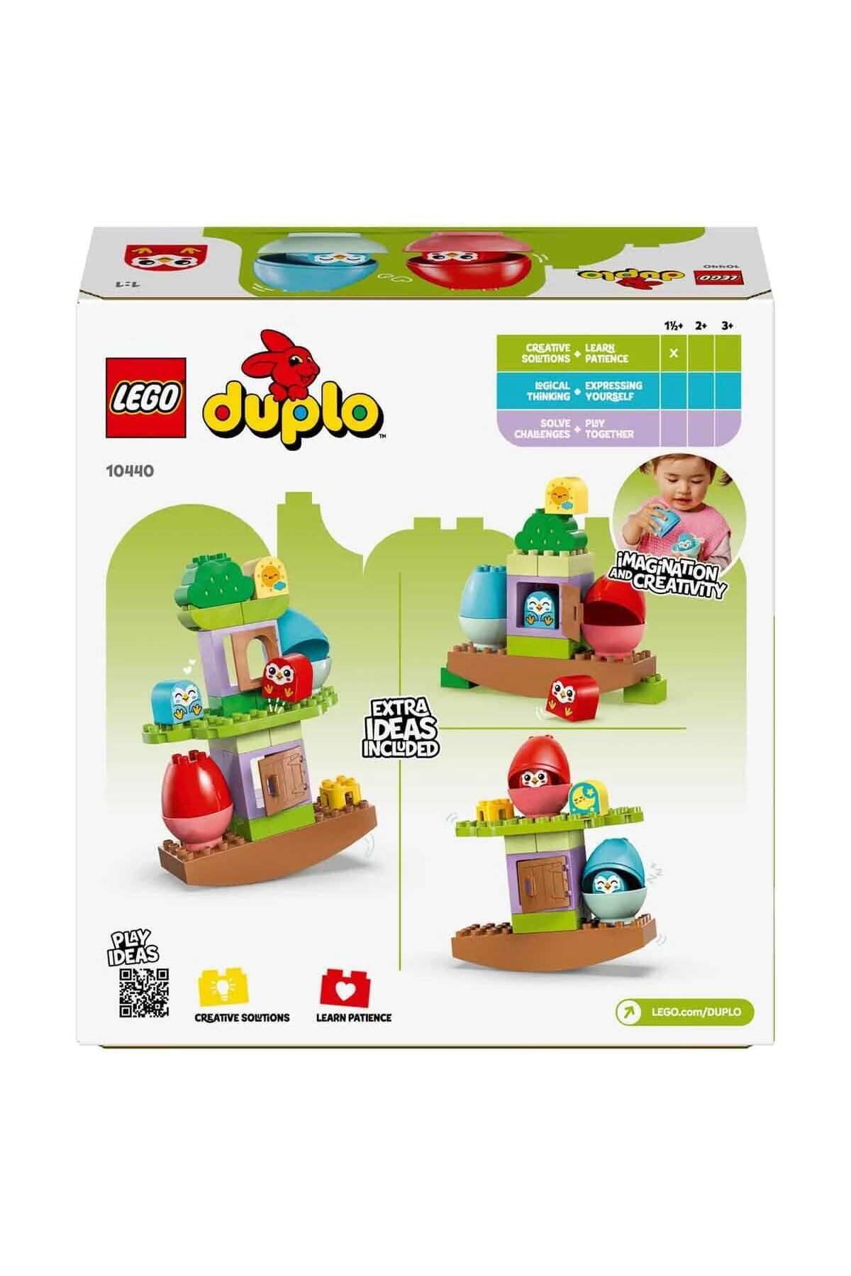 لگو و اسباب بازی های ساخت محور دخترانه پسرانه بچگانه تعادل DUPLO توالی درخت 10440 آموزشی برای کودکان خردسال 18 ماه یا بیشتر LEGO