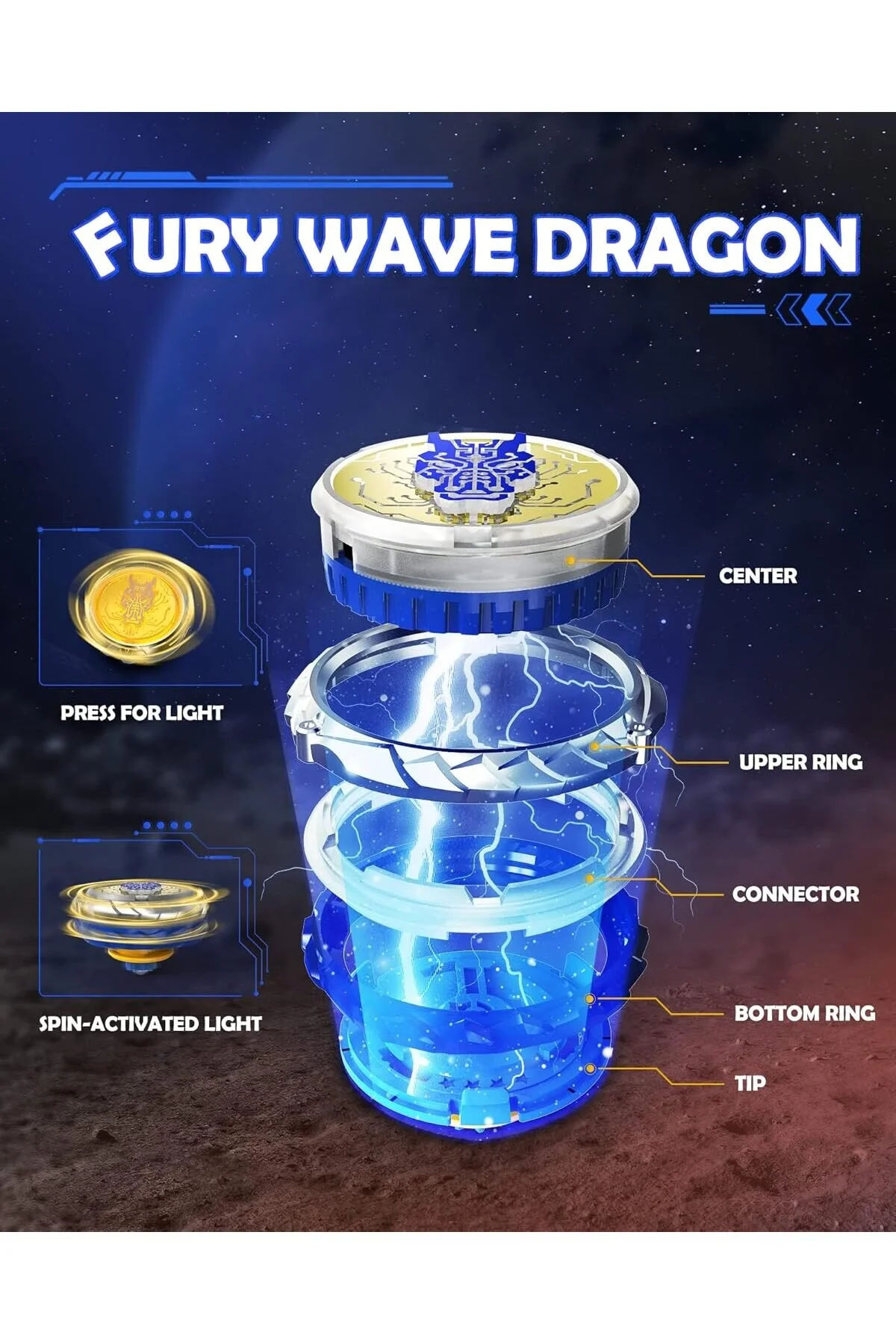 اسباب بازی های ورزشی DRAGON INFINITY NADO ANGER WAVE Feyza Oyuncak
