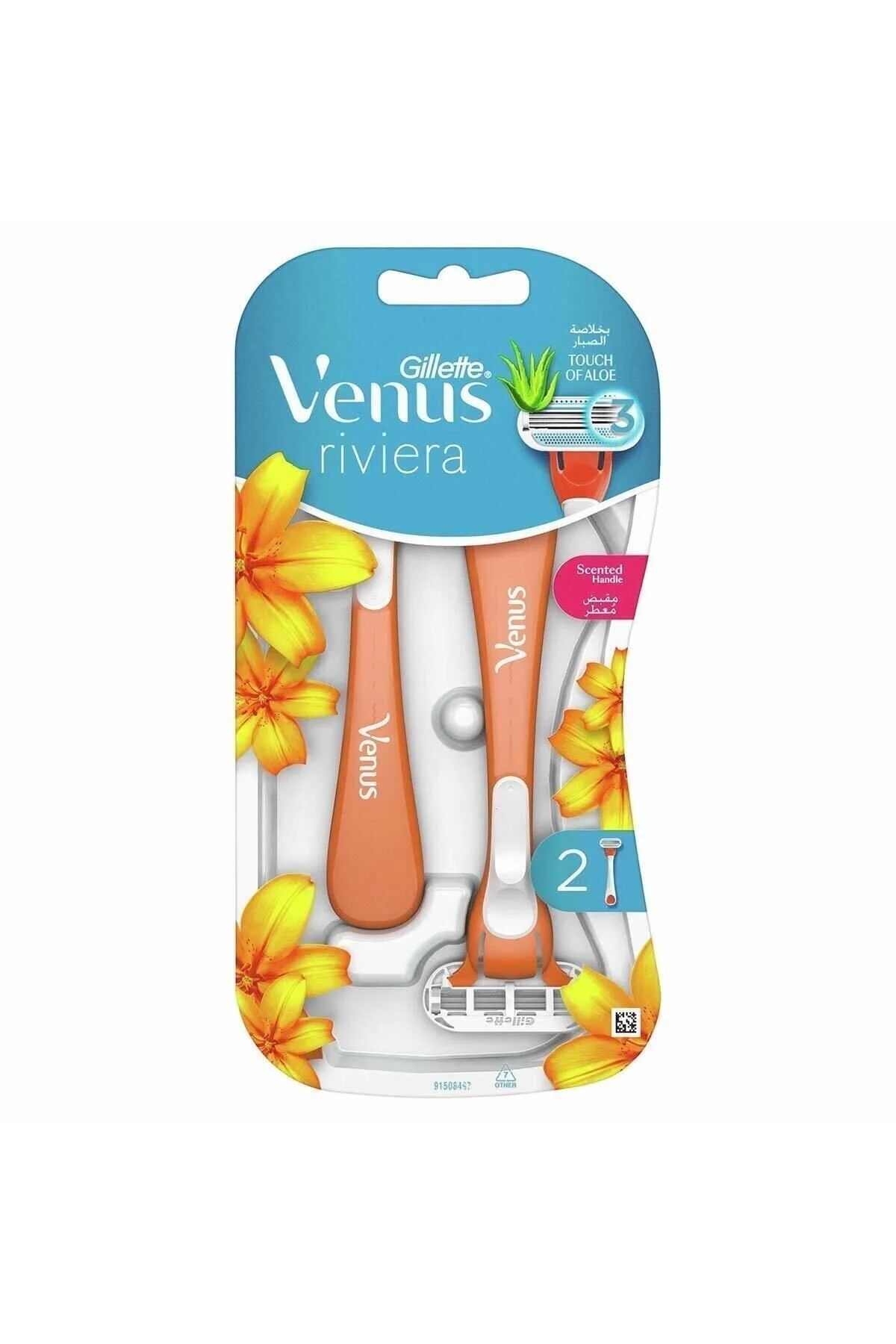 تیغ اصلاح زنانه GILLETTE VENUS RIVIERA 2 قطعه ژیلت ونوس اورجینال Gillette Venus
