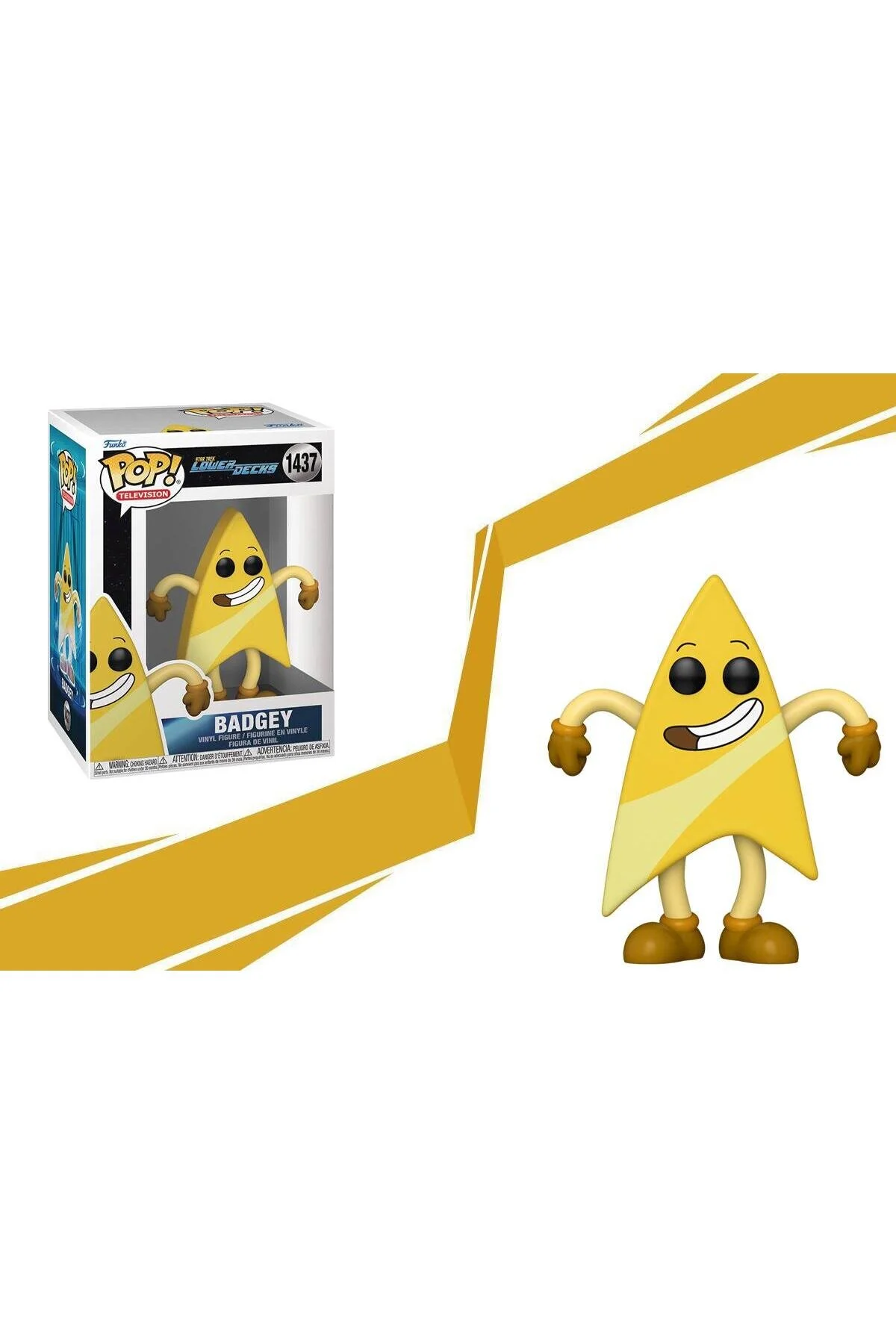 اسباب بازی های فیگور شخصیت BADGEY STAR TREK: عرشه پایین پاپ Funko