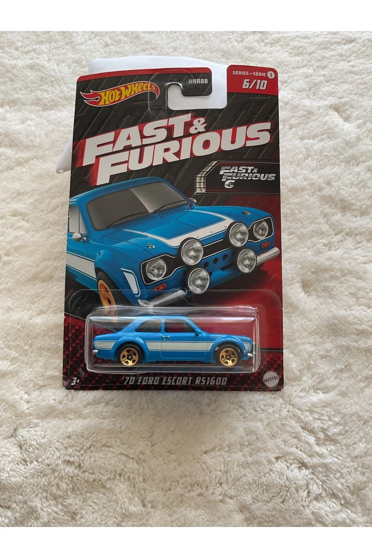 ماشین اسباب بازی '70 FORD ESCORT RS1600 مقوا بلند H:155 از ترکیه HOT WHEELS