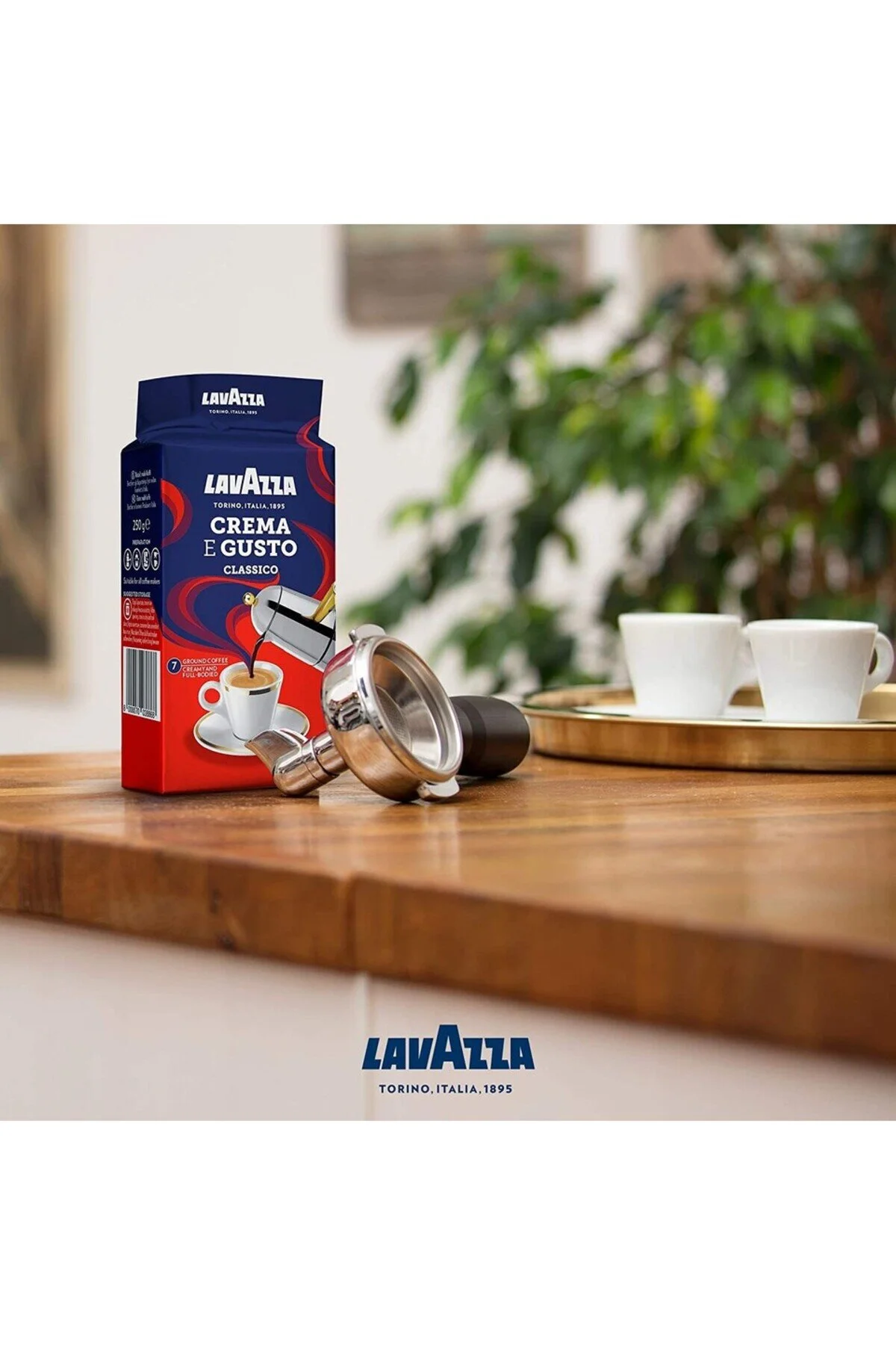 فنجان قهوه بسته کادویی ست فیلتر و لاوازا CREMA E GUSTO 250 گرمی لاواتزا LavAzza