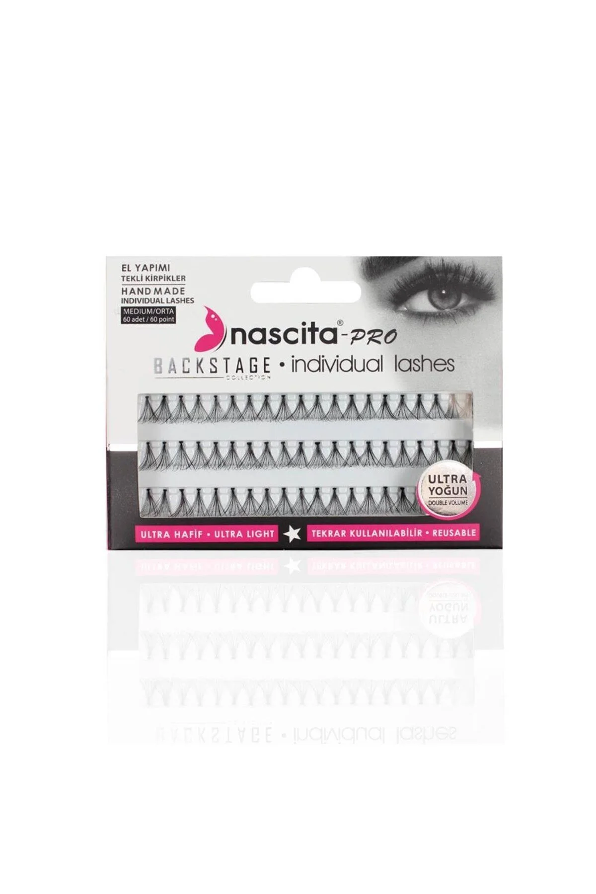 مژه مصنوعی تک‌تایی مدل Pro Backstage Collection با کیفیت متوسط nascita