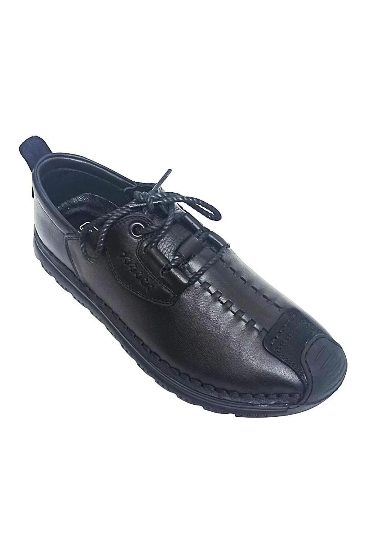 کفش کژوال روزانه مشکی مردانه JF 9860 اصلی چرمی SEWING ULTRA COMFORT قابل انعطاف جیمز فرانکو JAMES FRANCO