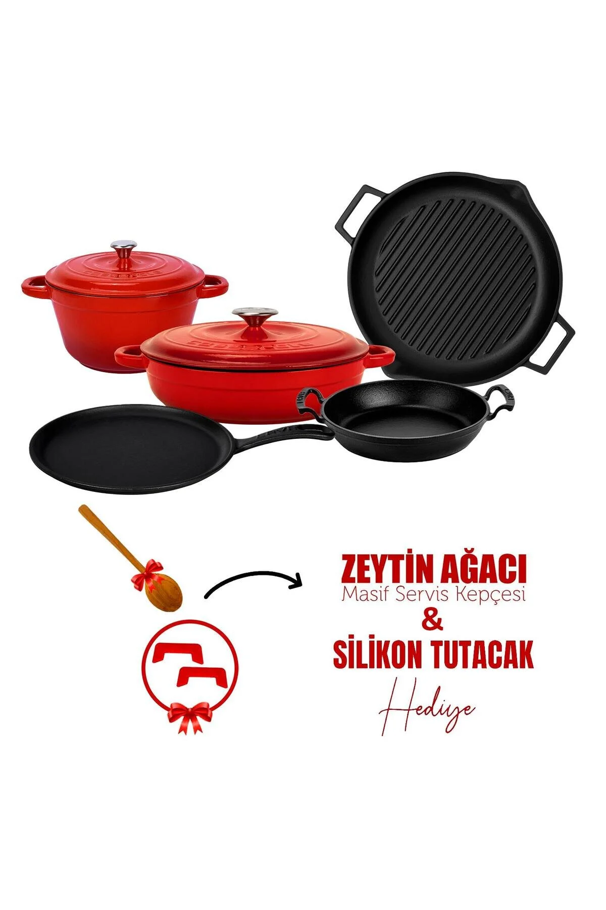 قابلمه CASTING 5X SERIES 8 PITCH COOKWARE & PAN SET Lava