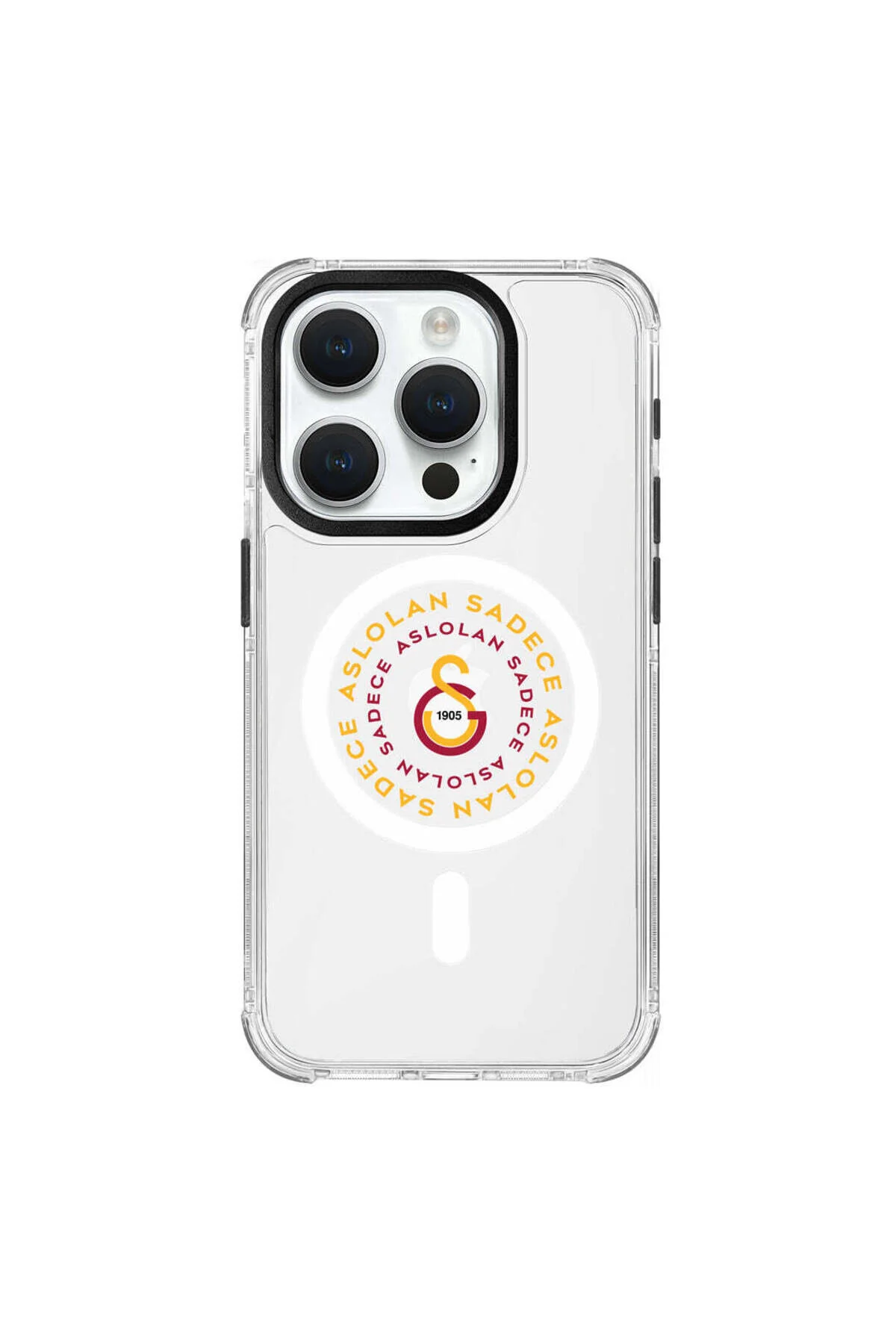 کاور و قاب گوشی MAGSAFE ASLOLAN سازگار با IPHONE 15 PRO Galatasaray