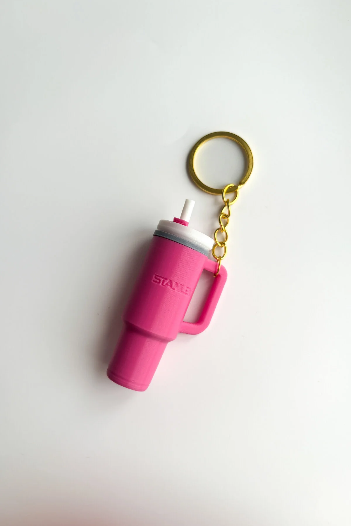 جلیقه کلید جاکلیدی زنجیر طلایی QUENCHER THERMOS با نی sin istanbul