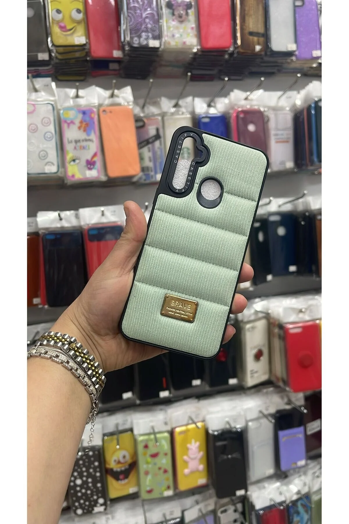 کاور و قاب کیف بادی پارچه ای REALME 6I 5I C3 PUFYY TECNOTREND