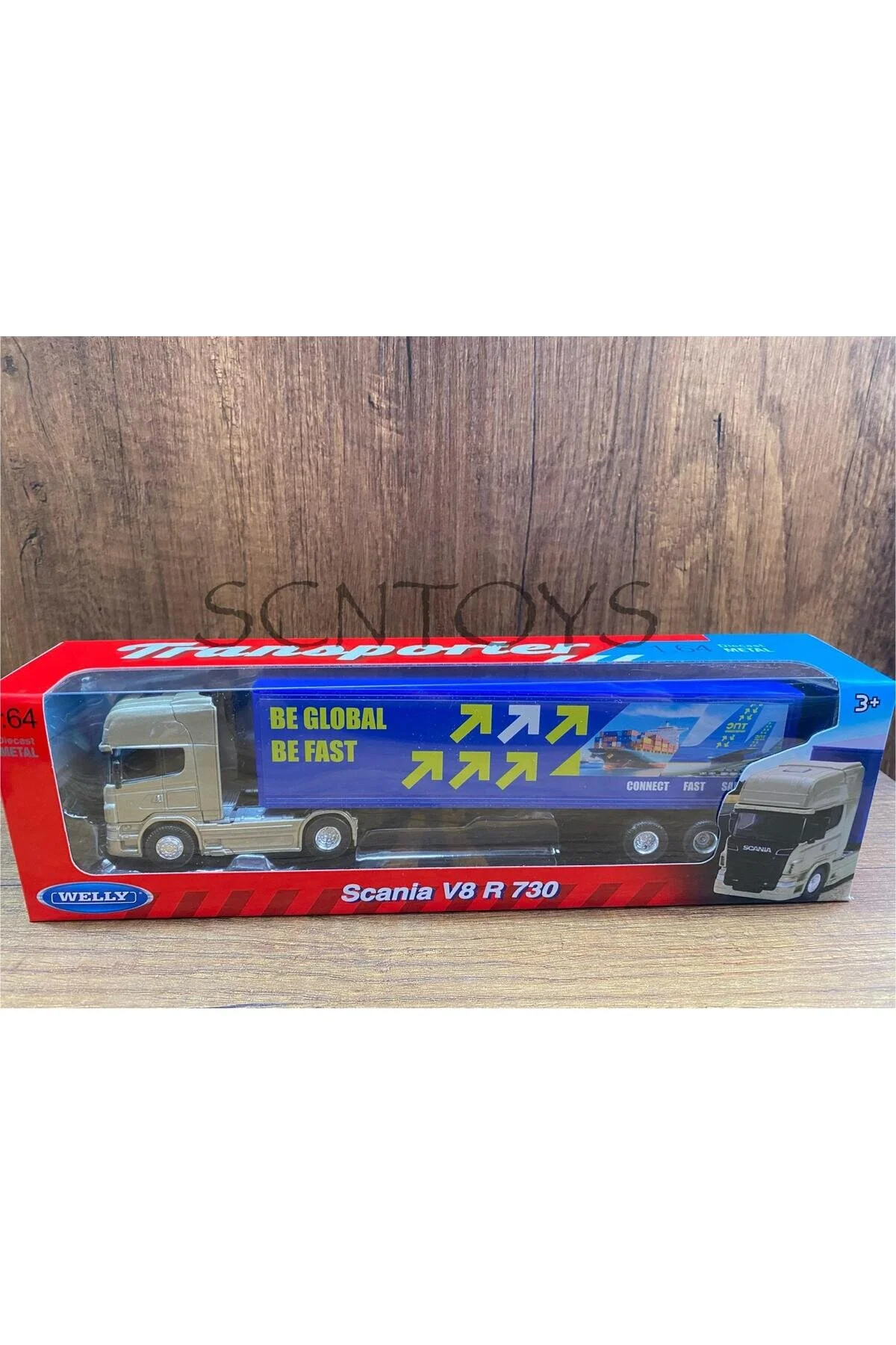 ماشین اسباب بازی SCANIA 4X2 و TRAILER TRUCK جذاب اسکنیا کامیون TOY + DOERSELI scntoys
