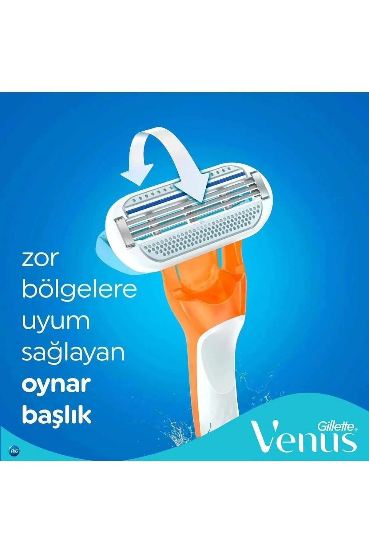 تیغ اصلاح زنانه GILLETTE VENUS RIVIERA 2 قطعه ژیلت ونوس اورجینال Gillette Venus
