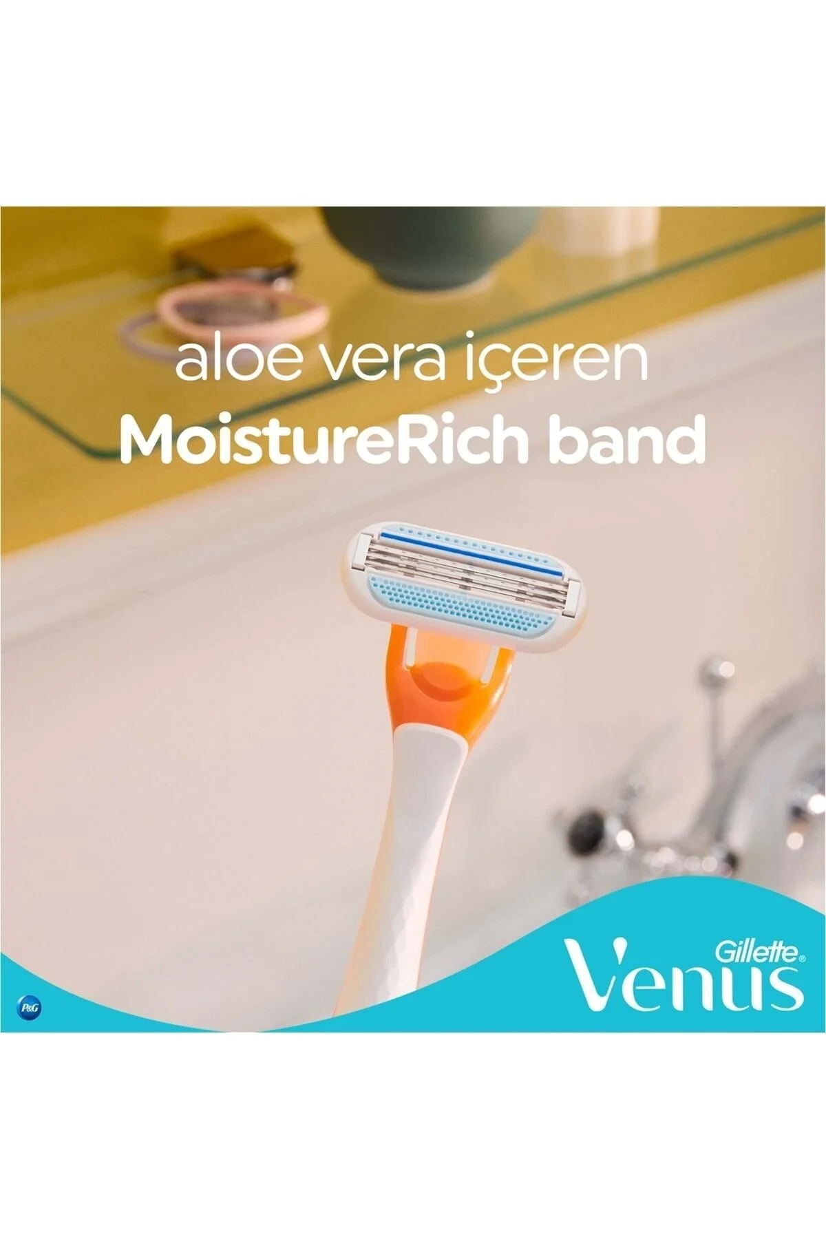 تیغ اصلاح زنانه GILLETTE VENUS RIVIERA 2 قطعه X6 ژیلت ونوس اورجینال Gillette Venus