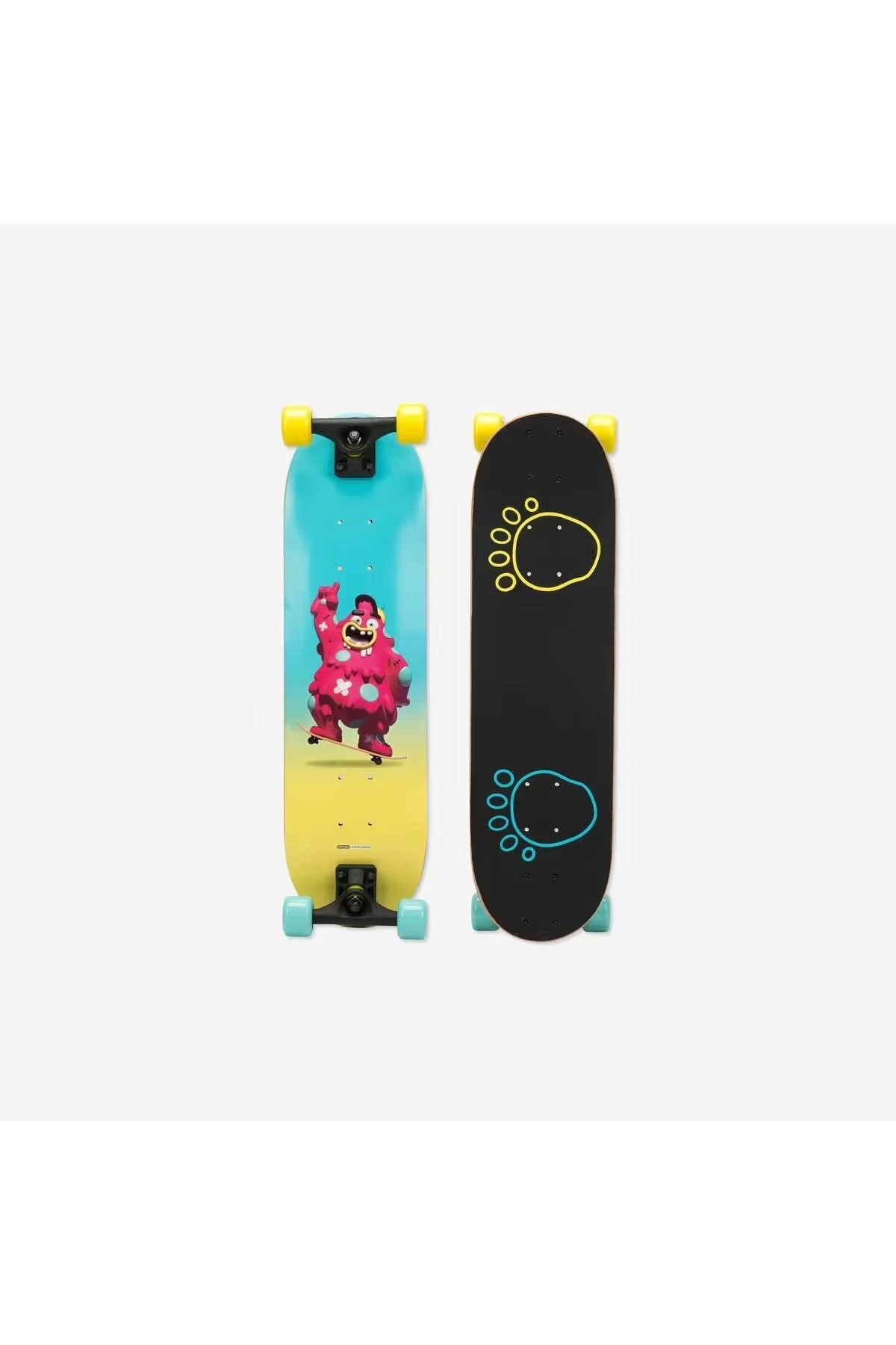 اسکیت بورد کودک دخترانه و پسرانه بچگانه OXELO PLAY 120 SKATEBOARD 28 X 7 8 mini gt