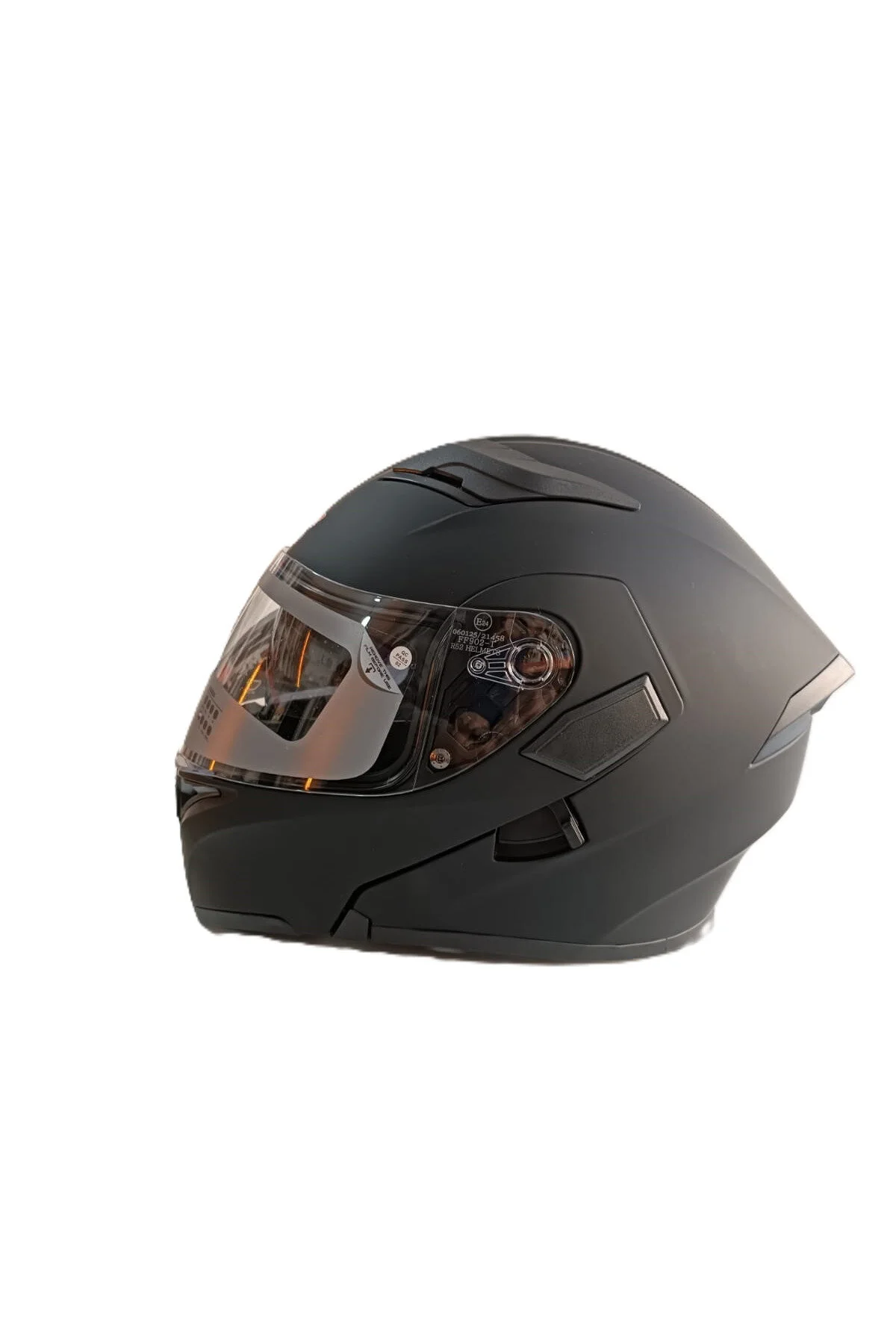 کلاه کاسکت موتورسیکلت مشکی CLEMET JAW MATT ECE 2206 CERTIFICATE M را باز می کند RS2