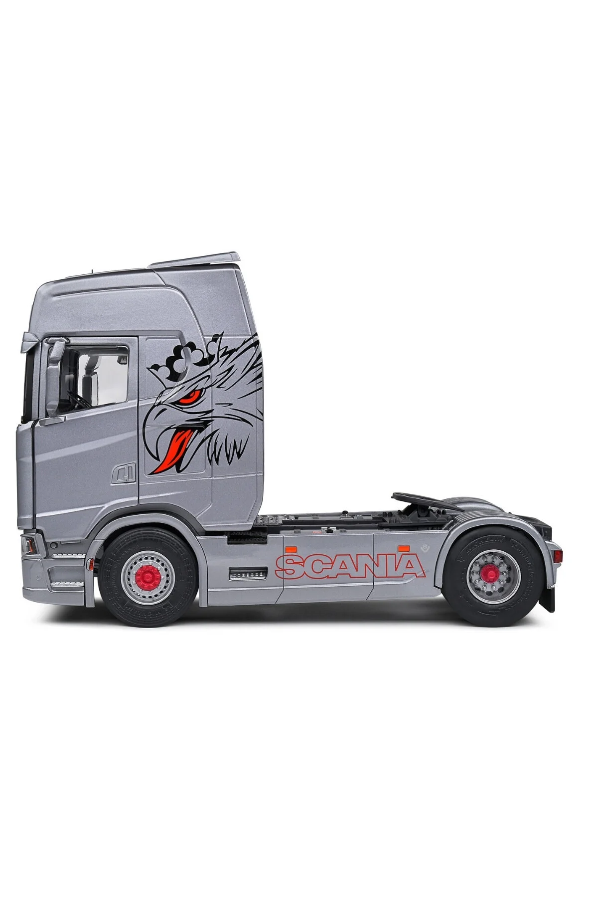 مدل خودرو 1 24 SCANIA 580S HIGHLINE CUSTOM SILVER 20 TIR فنجان سولیدو Solido