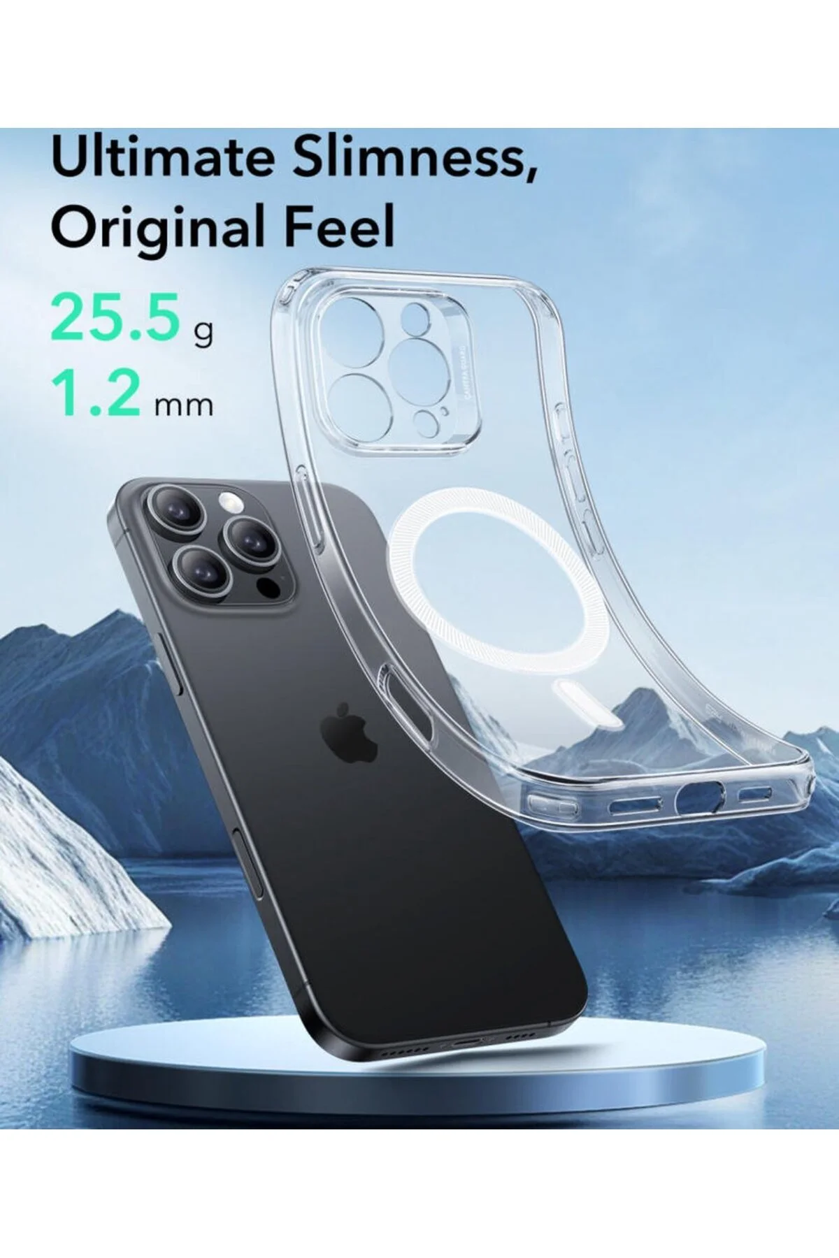 کاور و قاب APPLE IPHONE 16 PRO CASE ZERO HALOLOCK MAGSAFE SILICONE شفاف مات ESR