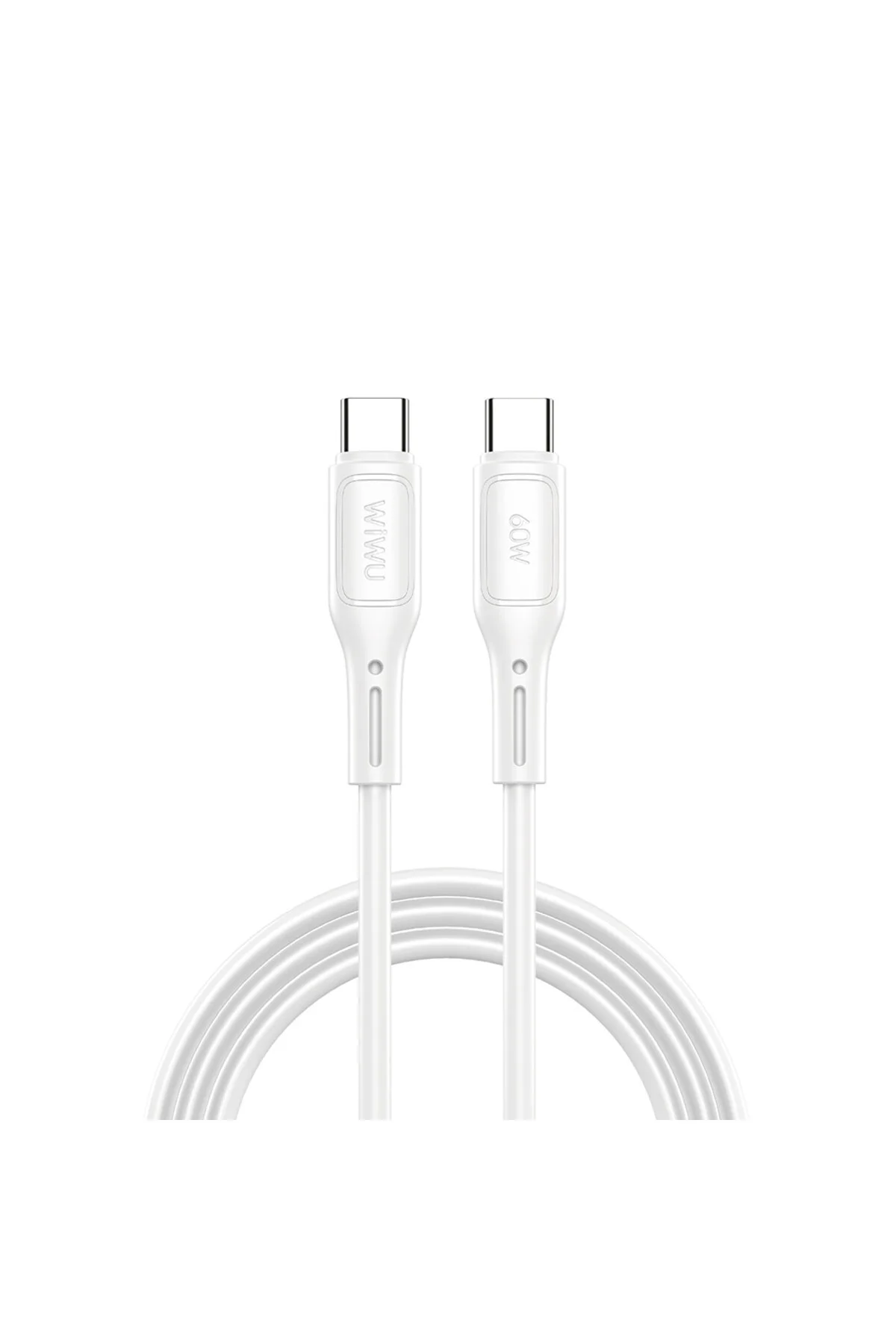 کابل شارژ TYPE C TO CABLE CHARGING WIWU WI STARLINK SERIES FAST ویژگی 60W 1M WHITE WIWU