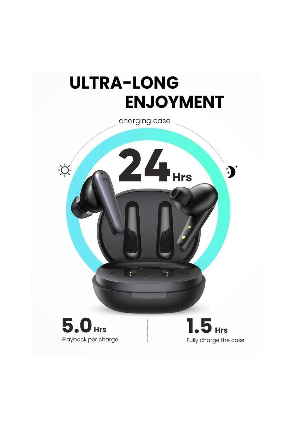 هدفون بلوتوث TWS داخل گوش سلام TUNE T1 BLUETOOTH 5.0 هدست بی سیم سیاه Ugreen