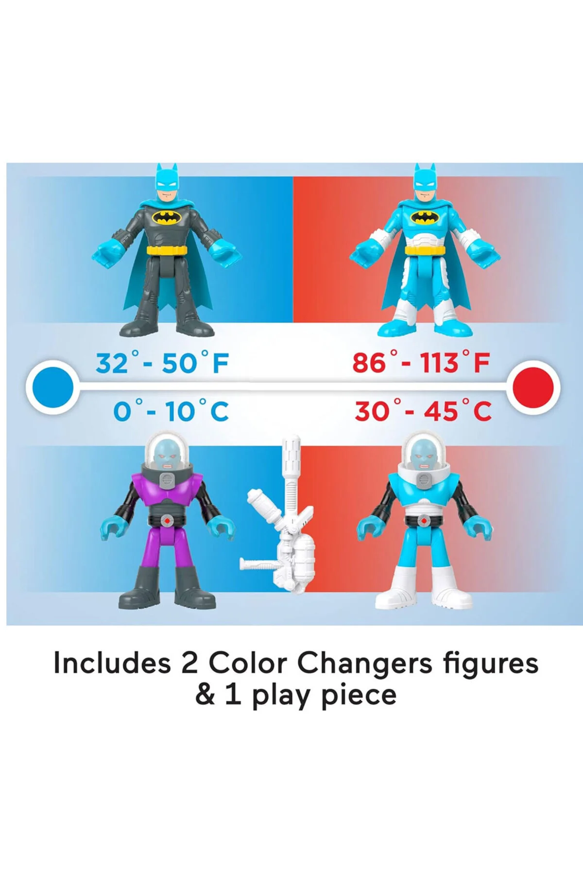اسباب بازی های فیگور شخصیت DC SUPER FRIENDSCOLOR CHANGGERS شکل اصلی مجموعه HMX60 HMX59 ایمجینکس Imaginext
