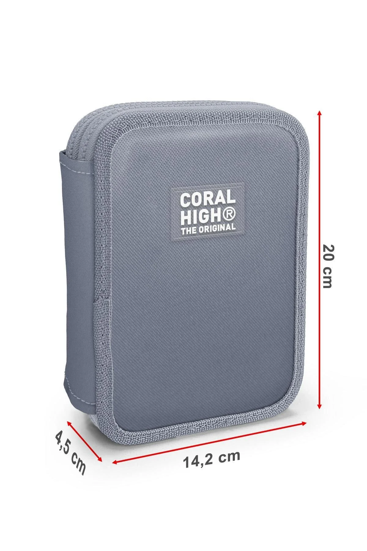 جامدادی کیف مداد دوطبقه تک‌شاخ بچه‌گانه صورتی بنفش پری دریایی 11138 Coral High