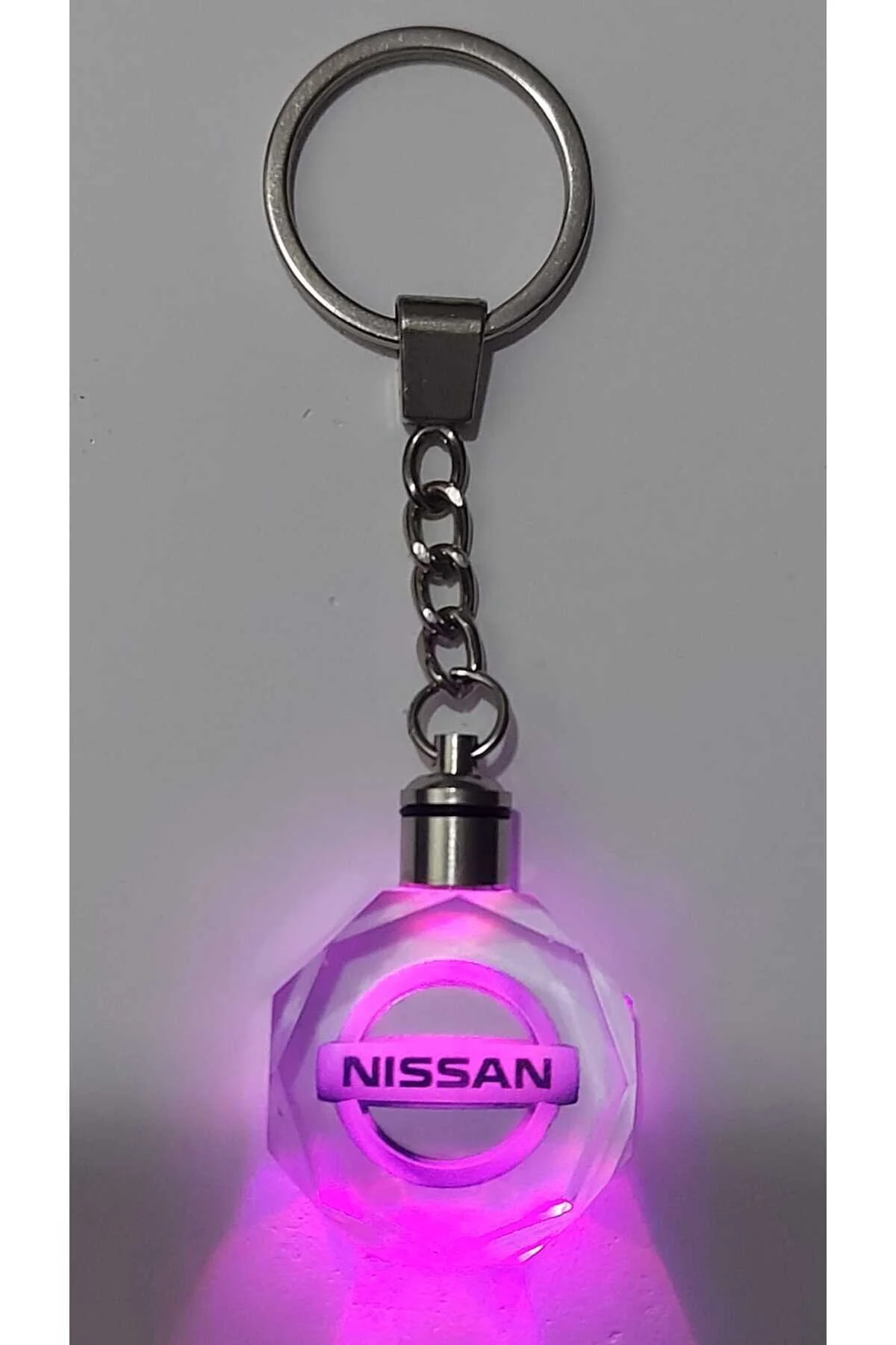 جلیقه کلید سوئیچ چراغ LED CRYSTAL LOGO NISSAN زنجیره ماشین HATİGO