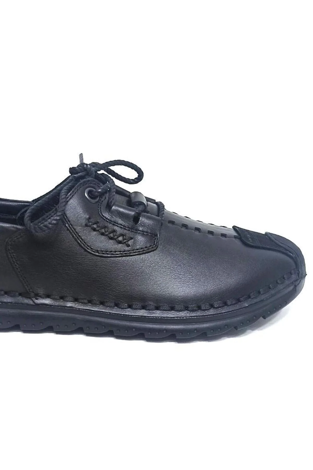 کفش کژوال روزانه مشکی مردانه JF 9860 اصلی چرمی SEWING ULTRA COMFORT قابل انعطاف جیمز فرانکو JAMES FRANCO