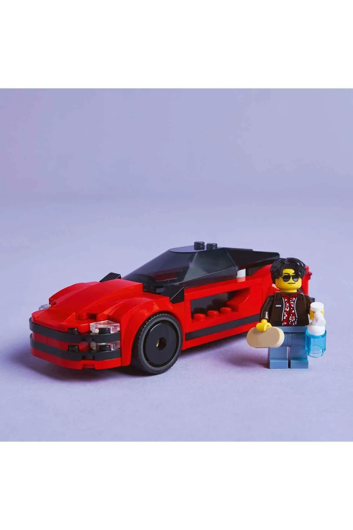 لگو و اسباب بازی های ساخت محور دخترانه پسرانه بچگانه CITY RED SPORTS CAR 60448 تولید خلاق برای کودکان 5 سال بالاتر LEGO