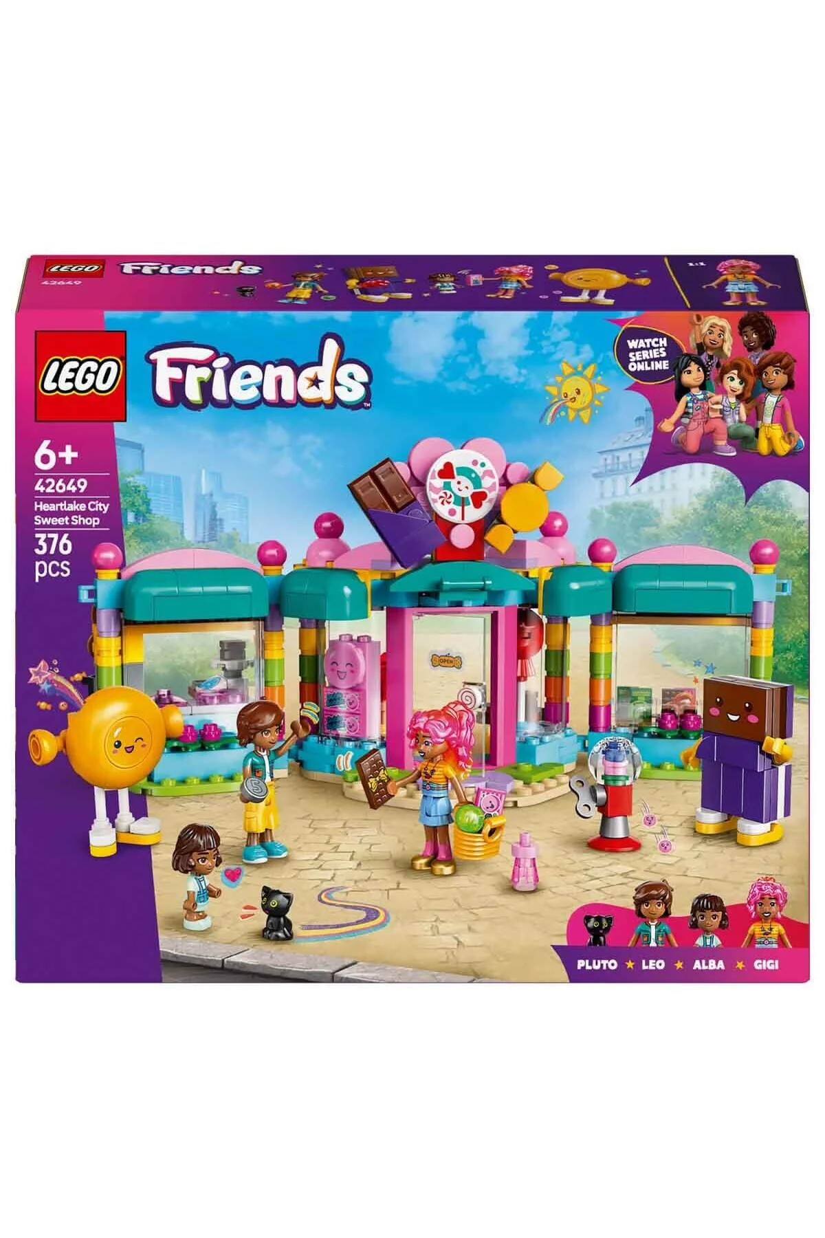 لگو و اسباب بازی های ساخت محور فروشگاه شیرینی‌فروشی FRIENDS HEARTLAKE CITY 42649 عروسک کوچک برای کودکان 6 سال به بالا اورجینال LEGO