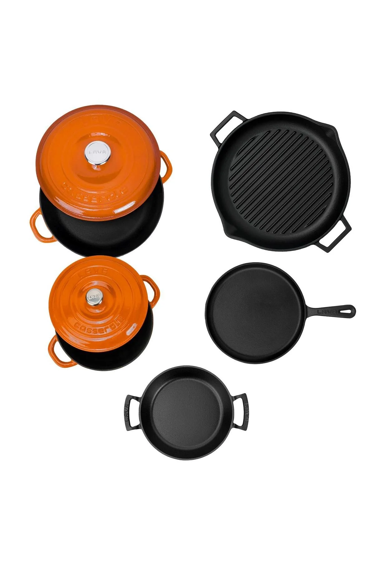 قابلمه CASTING 5X SERIES 8 PITCH COOKWARE & PAN SET Lava