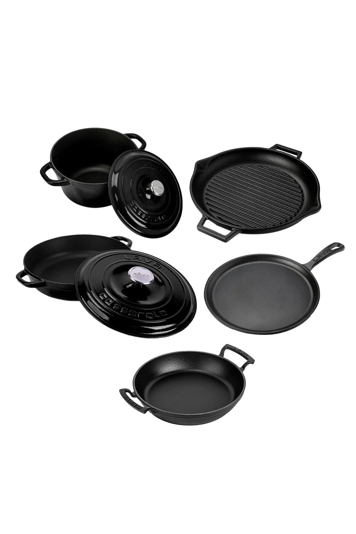 قابلمه CASTING 5X SERIES 8 PITCH COOKWARE & PAN SET Lava