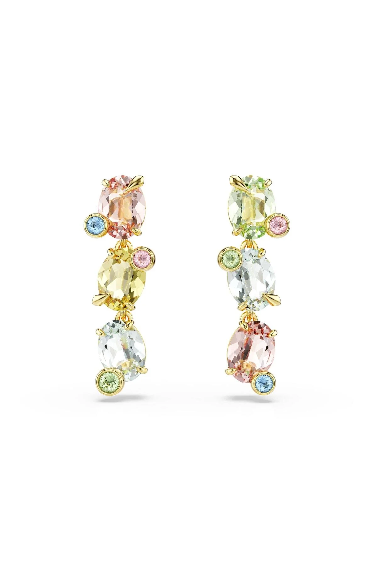 گوشواره فشن زنانه های رنگ طلای GEMA 5714815 سواروسکی اورجینال Swarovski