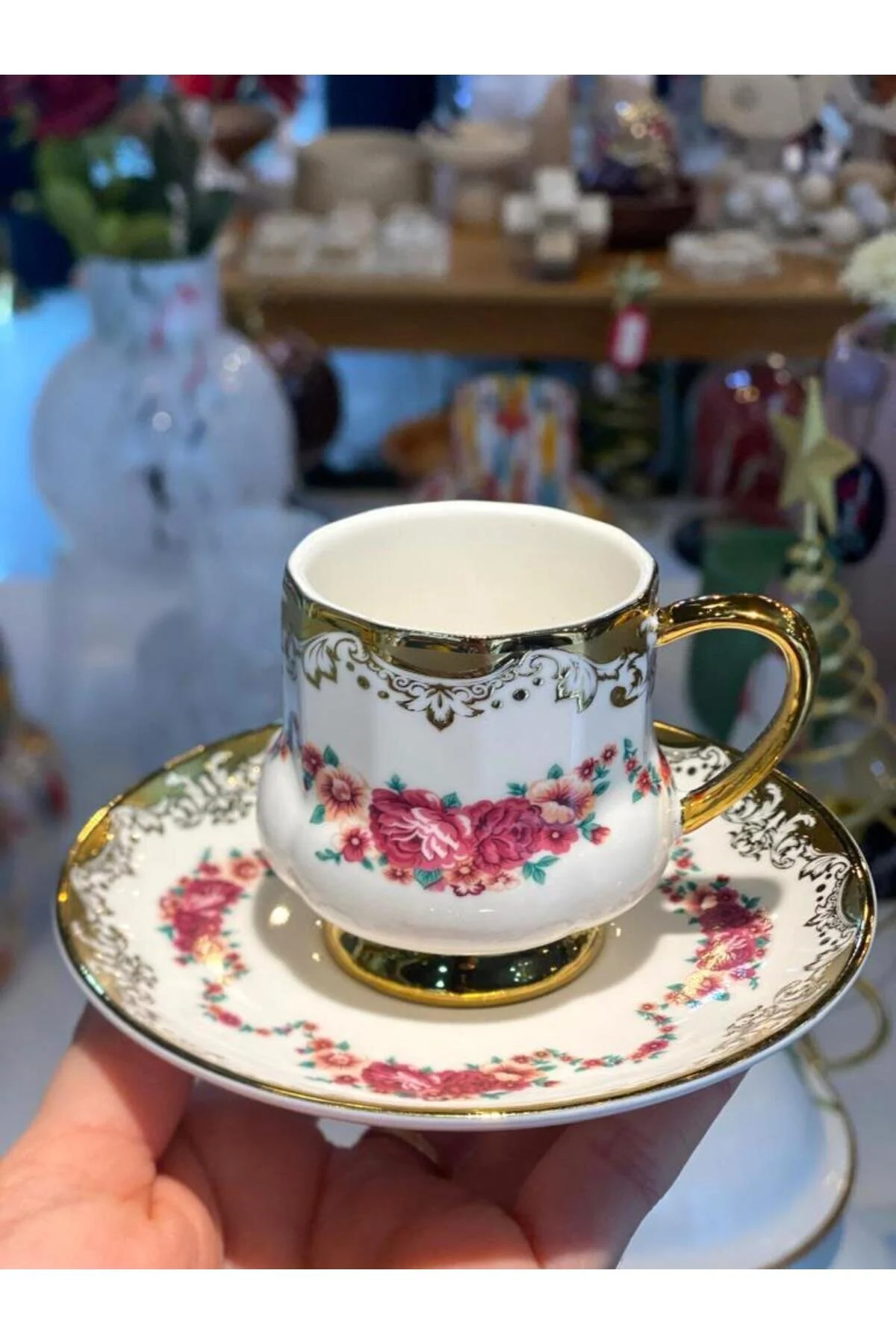 فنجان قهوه OSIRIS GOLD PATTERN1 6 COFFE ترکیه ACAR