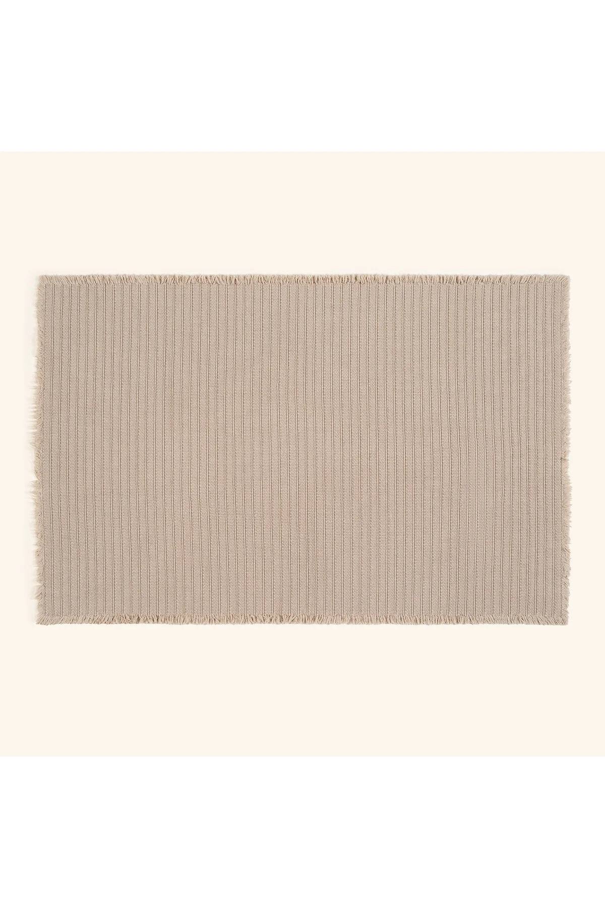 پنبه راه COSTA FRINGED 100 ٪ فرش های ای 90X140 سانتی متر رنگ شن و ماسه Zsa Zsa Zsu