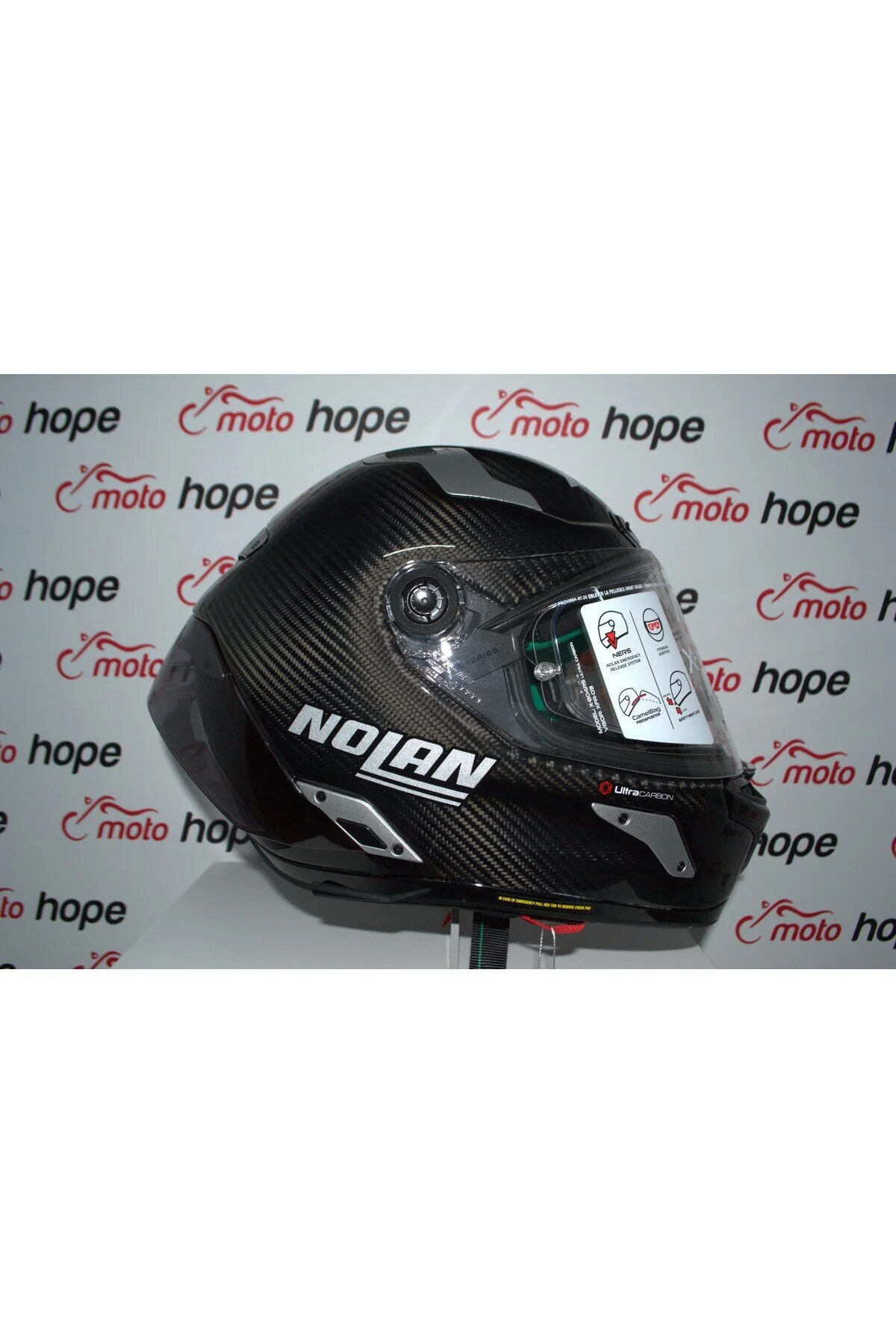 کلاه کاسکت موتورسیکلت مشکی X 804 RS ULTRA CARBON SILVER EDITION Nolan