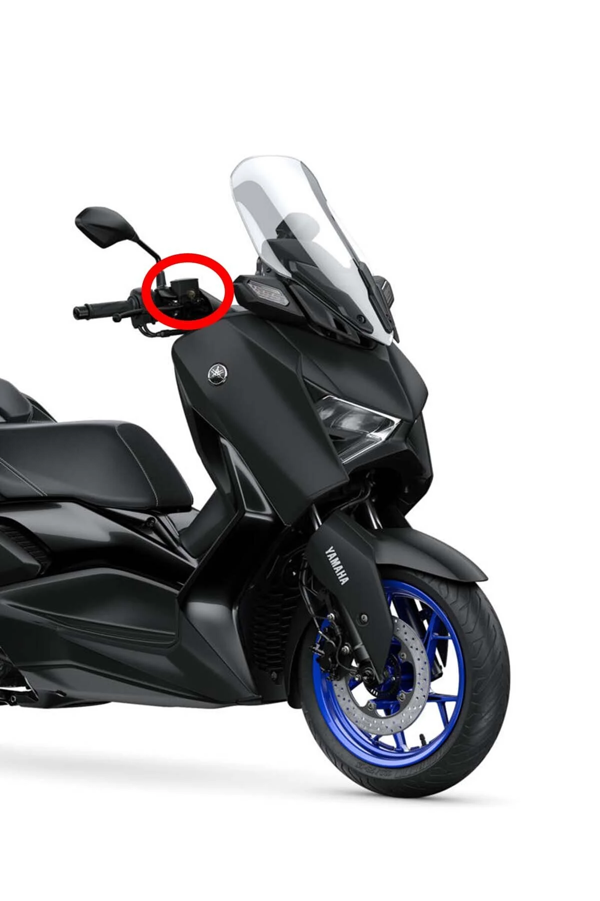 لوازم یدکی موتورسیکلت یاماها XMAX250 XMAX300 2018 2025 جعبه مرکزی مایع ترمز بالایی جلو سمت راست A MotoExpress
