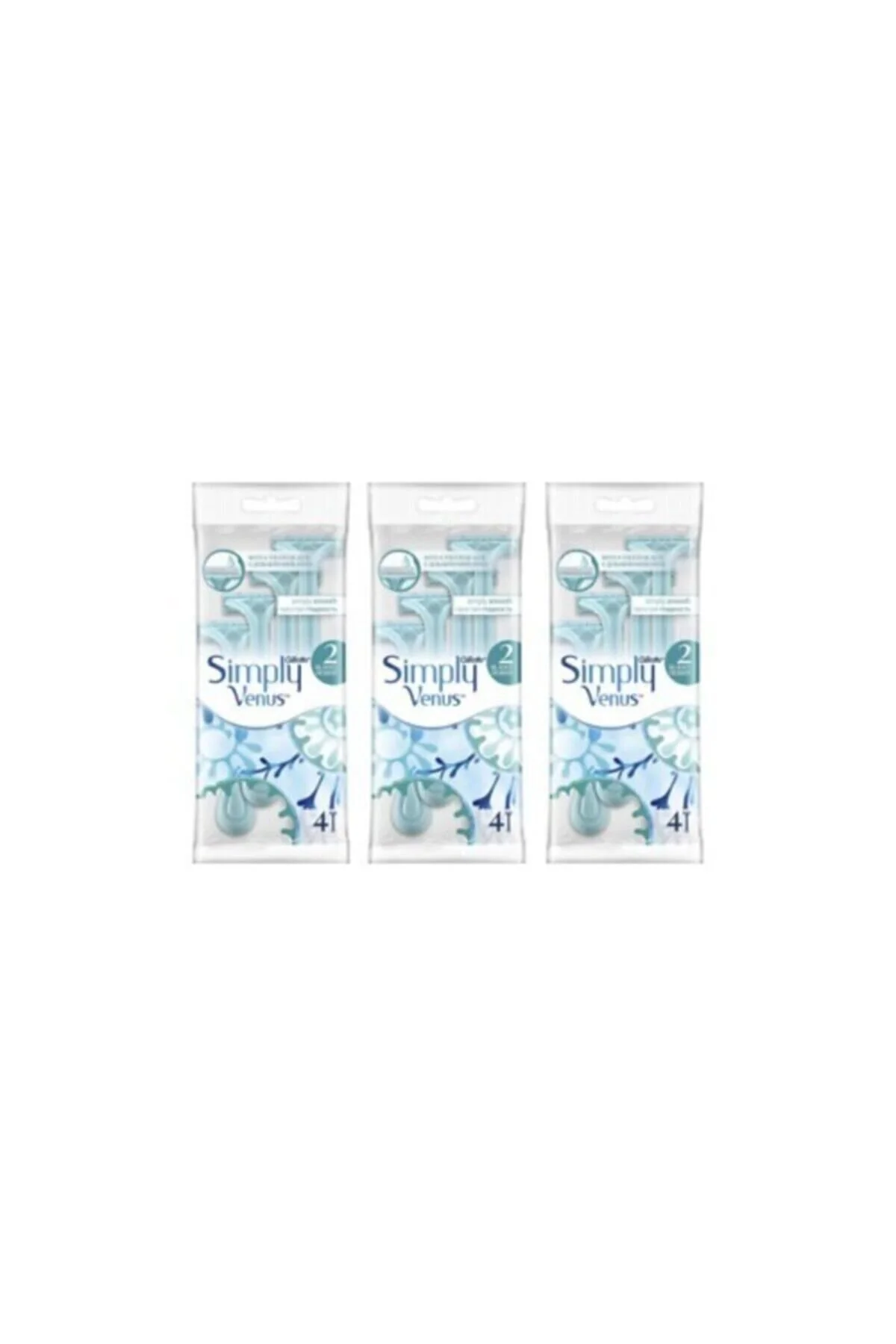 تیغ اصلاح زنانه پوستر زنان ژیلت زهره به سادگی 2 4 LU BED REPARE X 3 قطعه ونوس اورجینال Gillette Venus