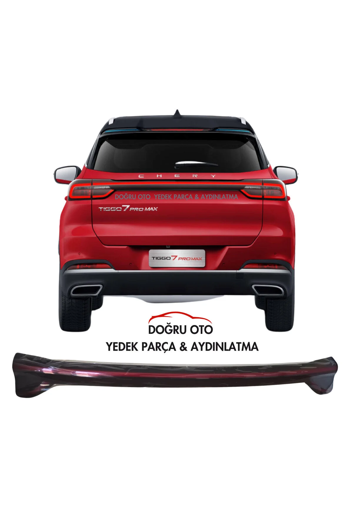 چراغ عقب خودرو CHERY TIGGO 7 PRO MAX 7PRO سازگار با صندوق وسط یک تکه DOĞRU TİCARET AUTO PARTS