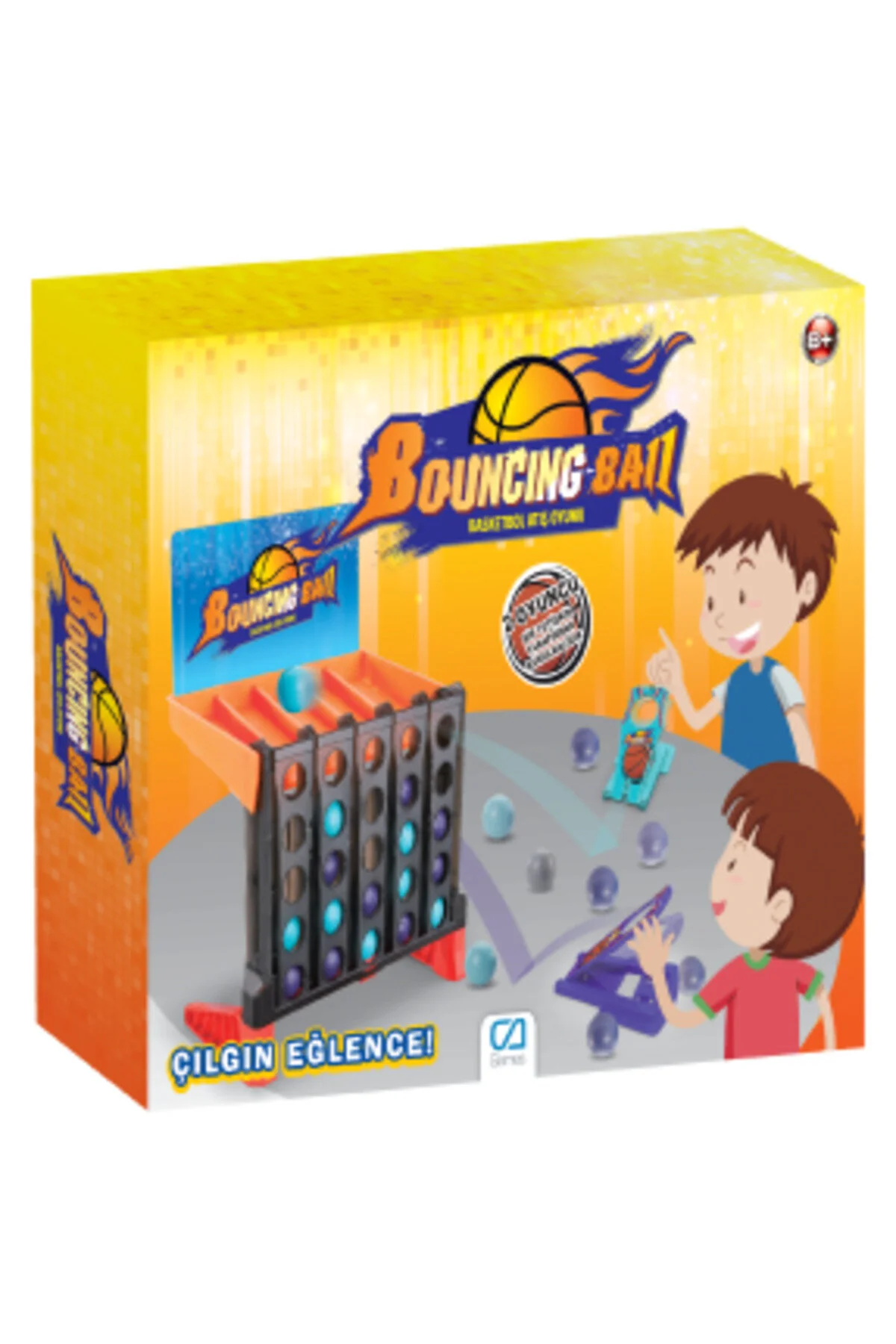 بازی های رومیزی دخترانه و پسرانه بچگانه Bouncing Ball 8+ سن چند نفره Super Fun Basketball Box  CA Games