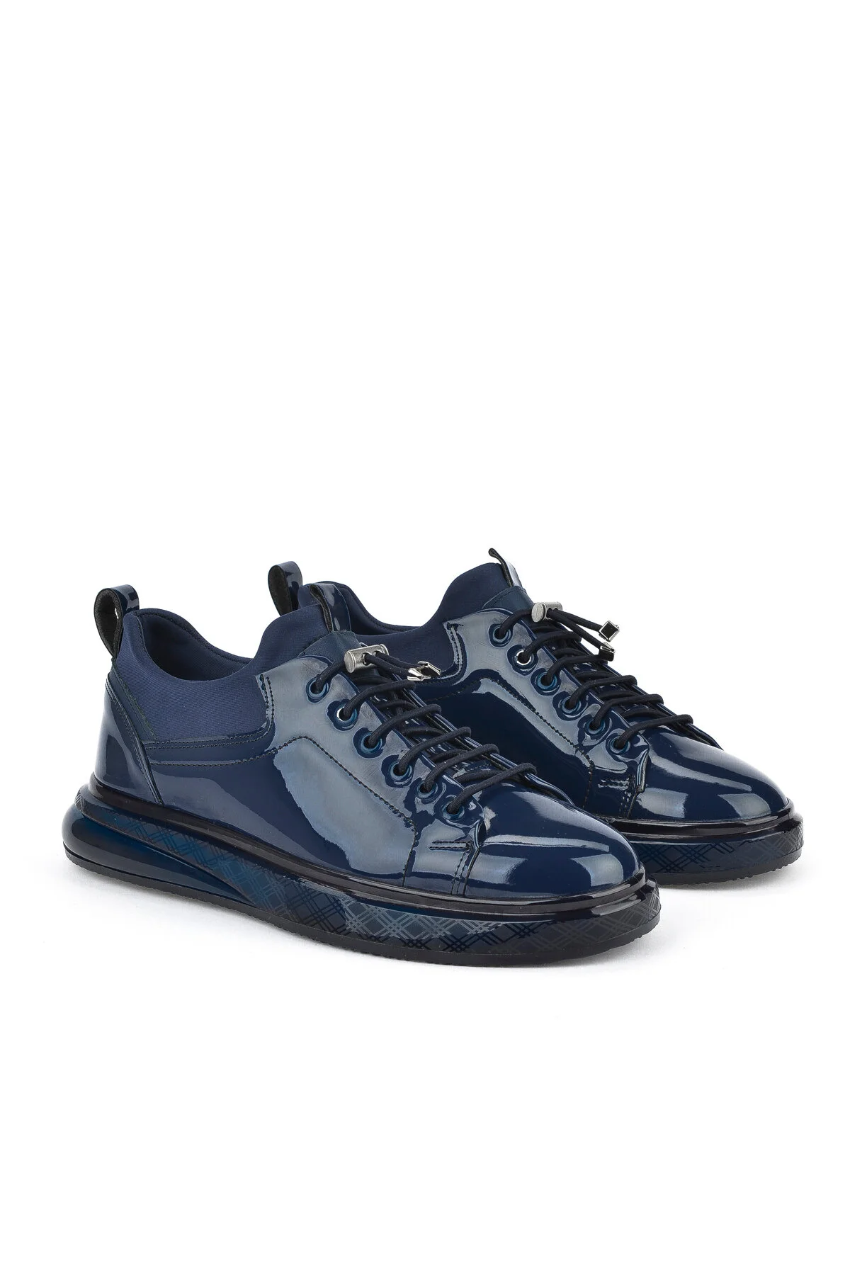 کفش کژوال روزانه آبی مردانه چرمی وگان 1511023Z708122 NAVY BLUE زیا Ziya