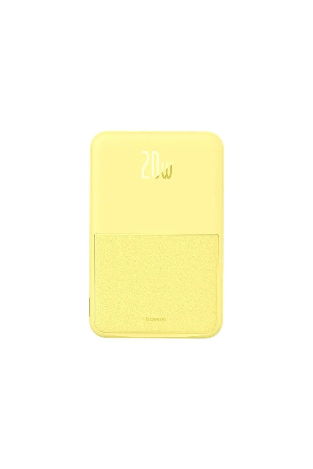 پاوربانک BRACKET MAGPRO FAST CHARGING BANK 5000MAH 20W لیمو زرد با SIMP Baseus