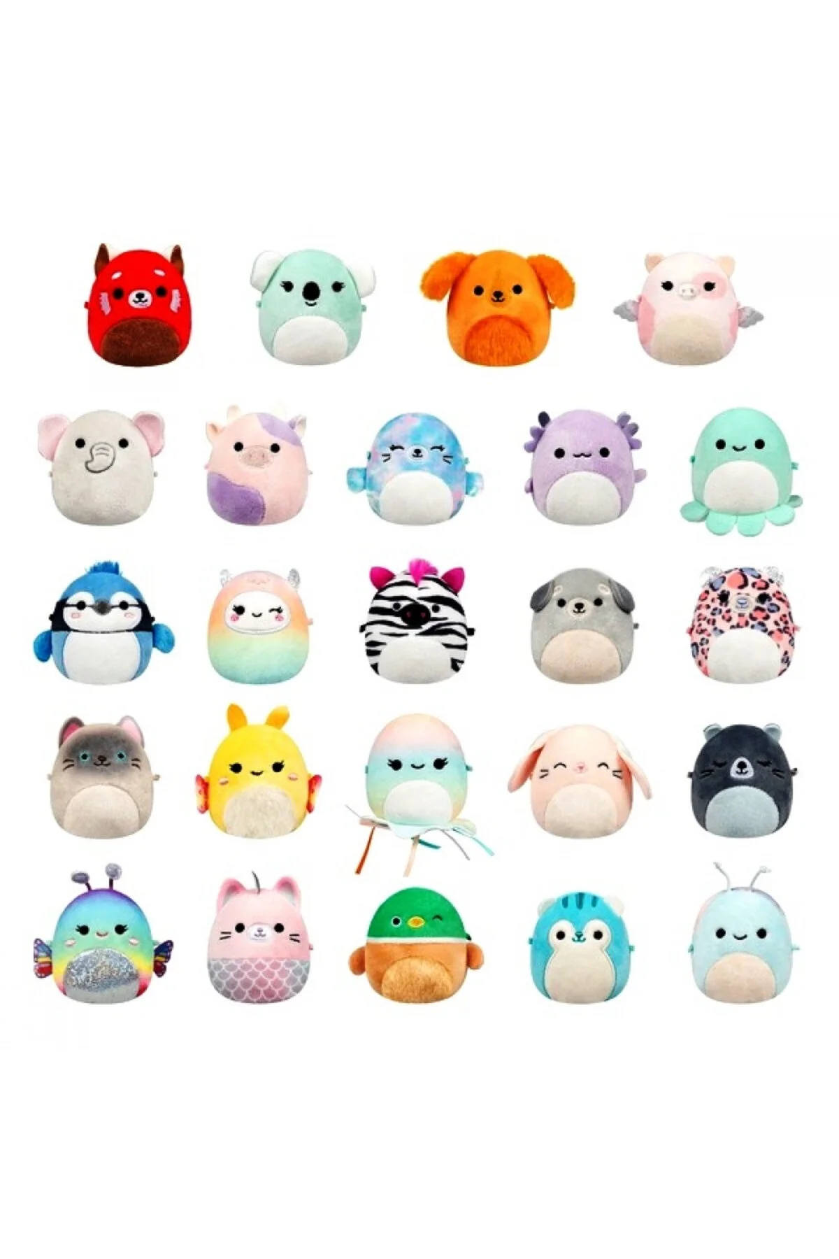 اسباب بازی های پشمی 1 تکه MICROMALLOWS SQUISHMALLOWS SURPRISE MINI SOFT PLASH TOY شکل 6 سانتی متر قطعه TOYFEST